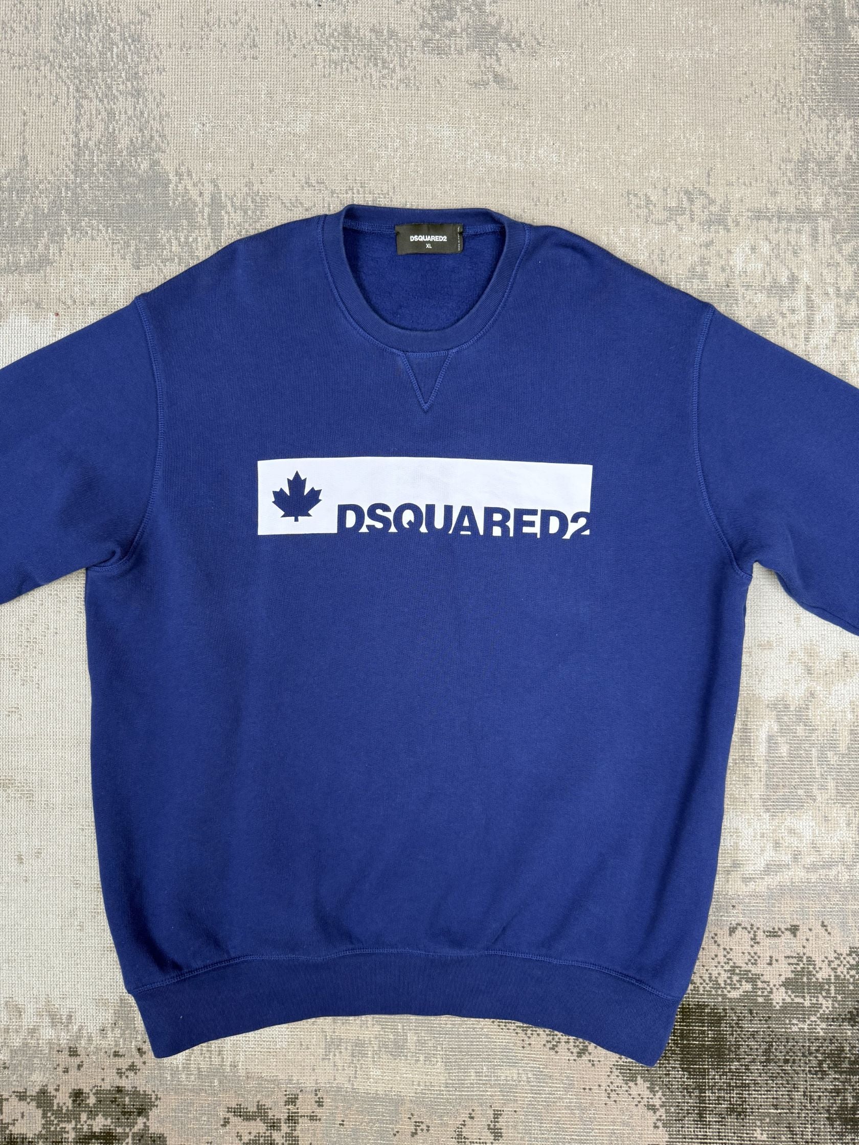Dsquared2 Maple Logo Sweatshirt - Blue Dsquared2