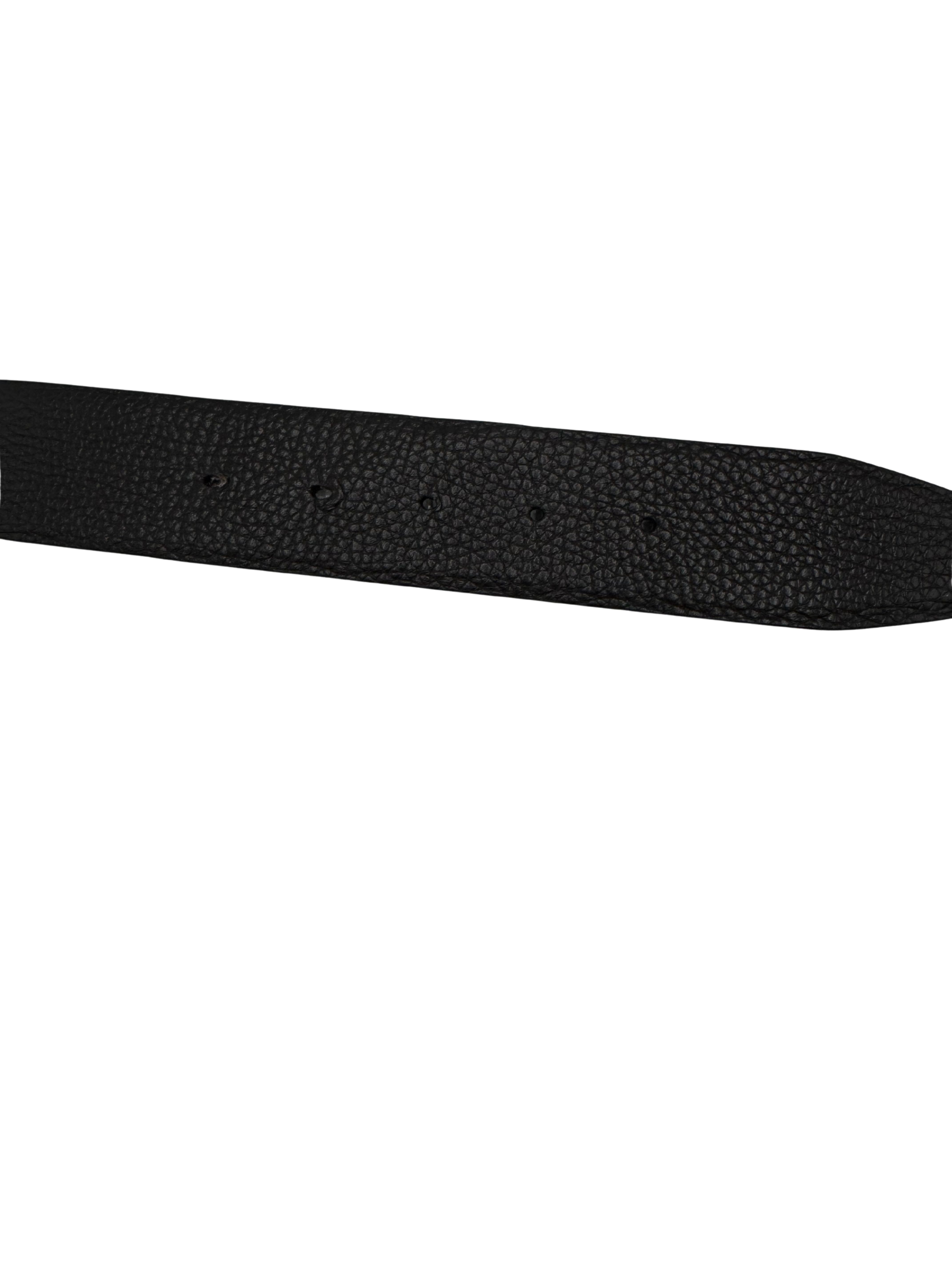 Tom Ford T Buckle Leather Reversible Belt - Black / Brown Tom Ford