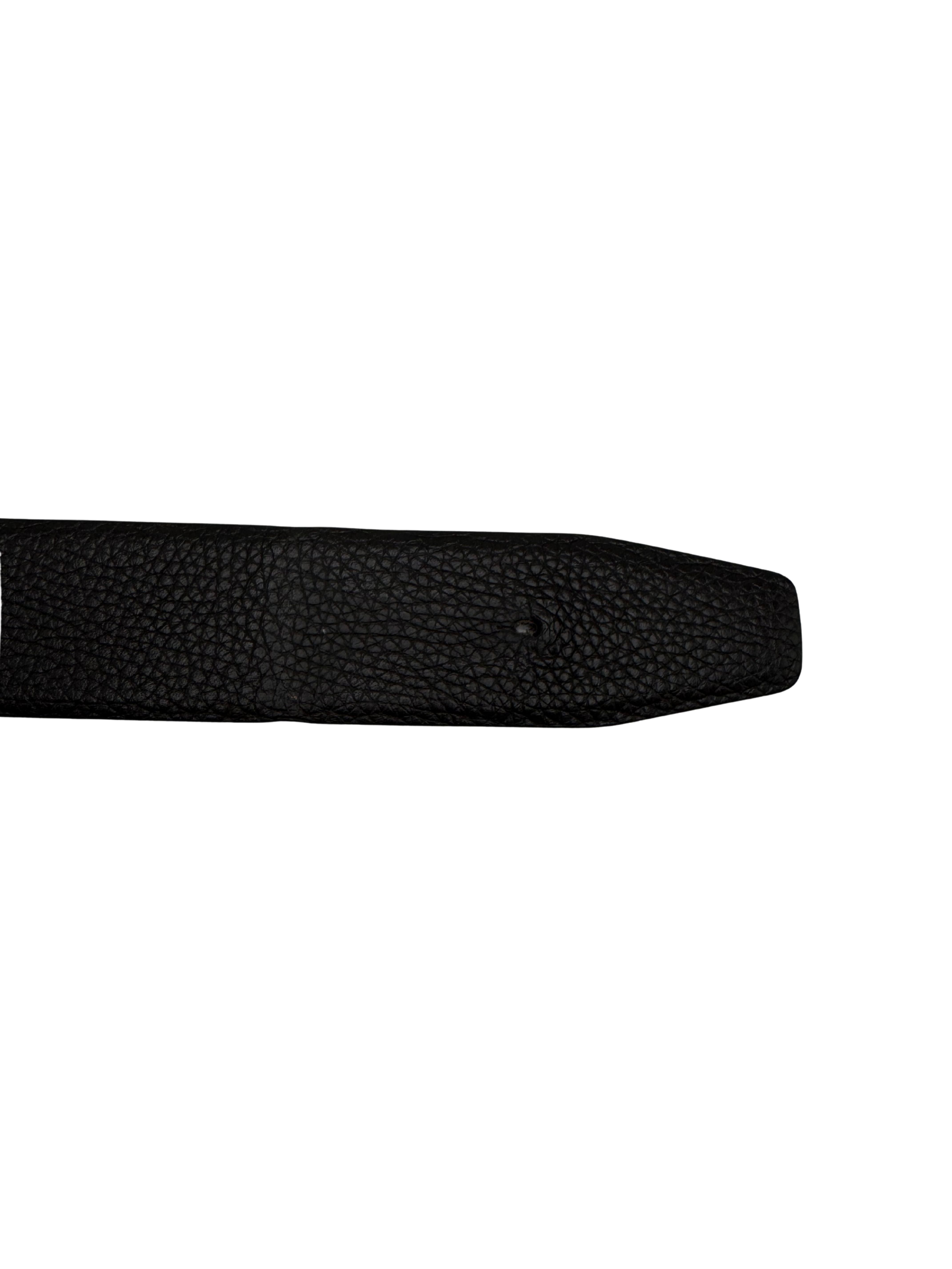 Tom Ford T Buckle Leather Reversible Belt - Black / Brown Tom Ford
