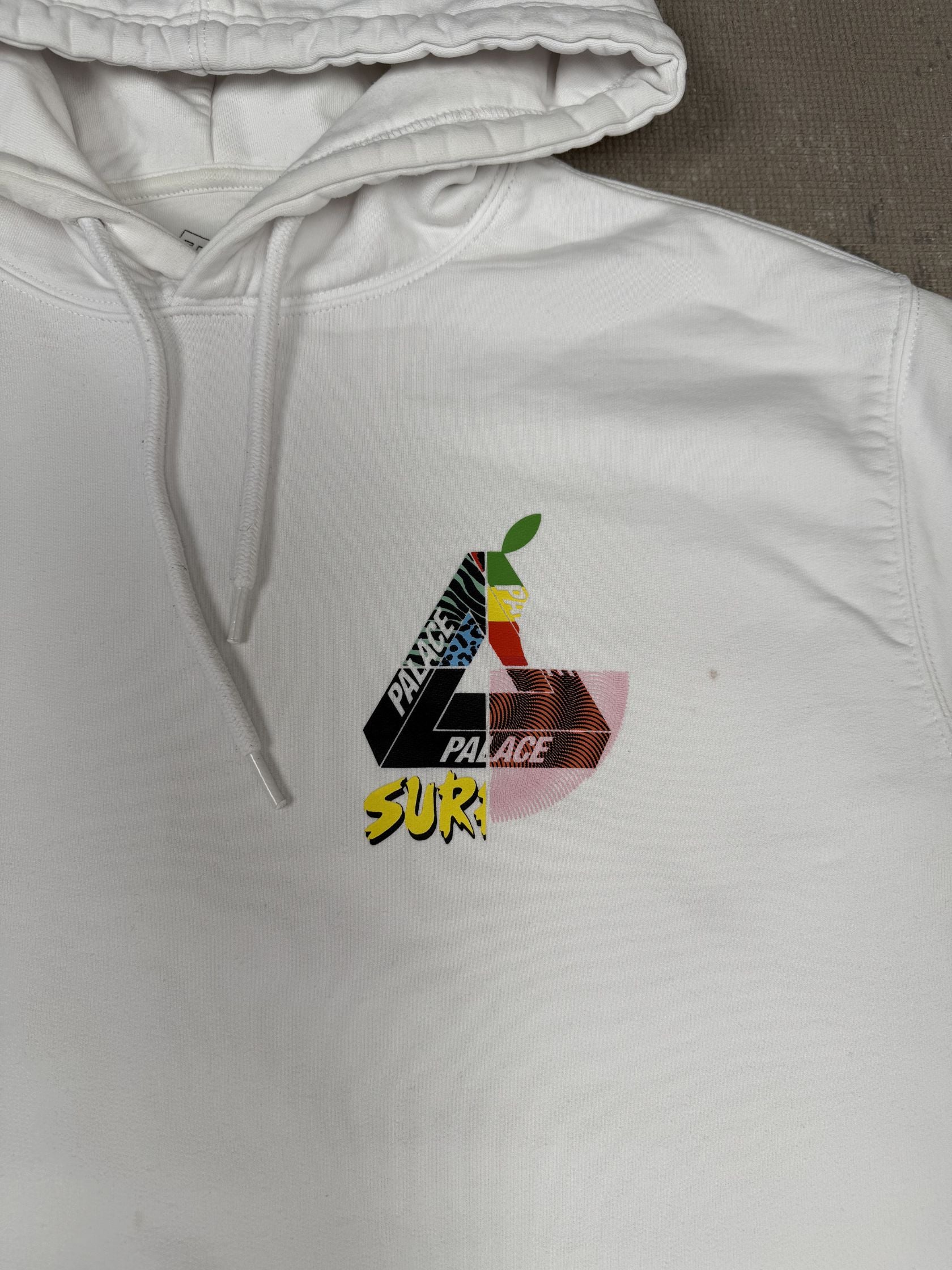 Palace Mix Up Triferg Hoodie - White Palace