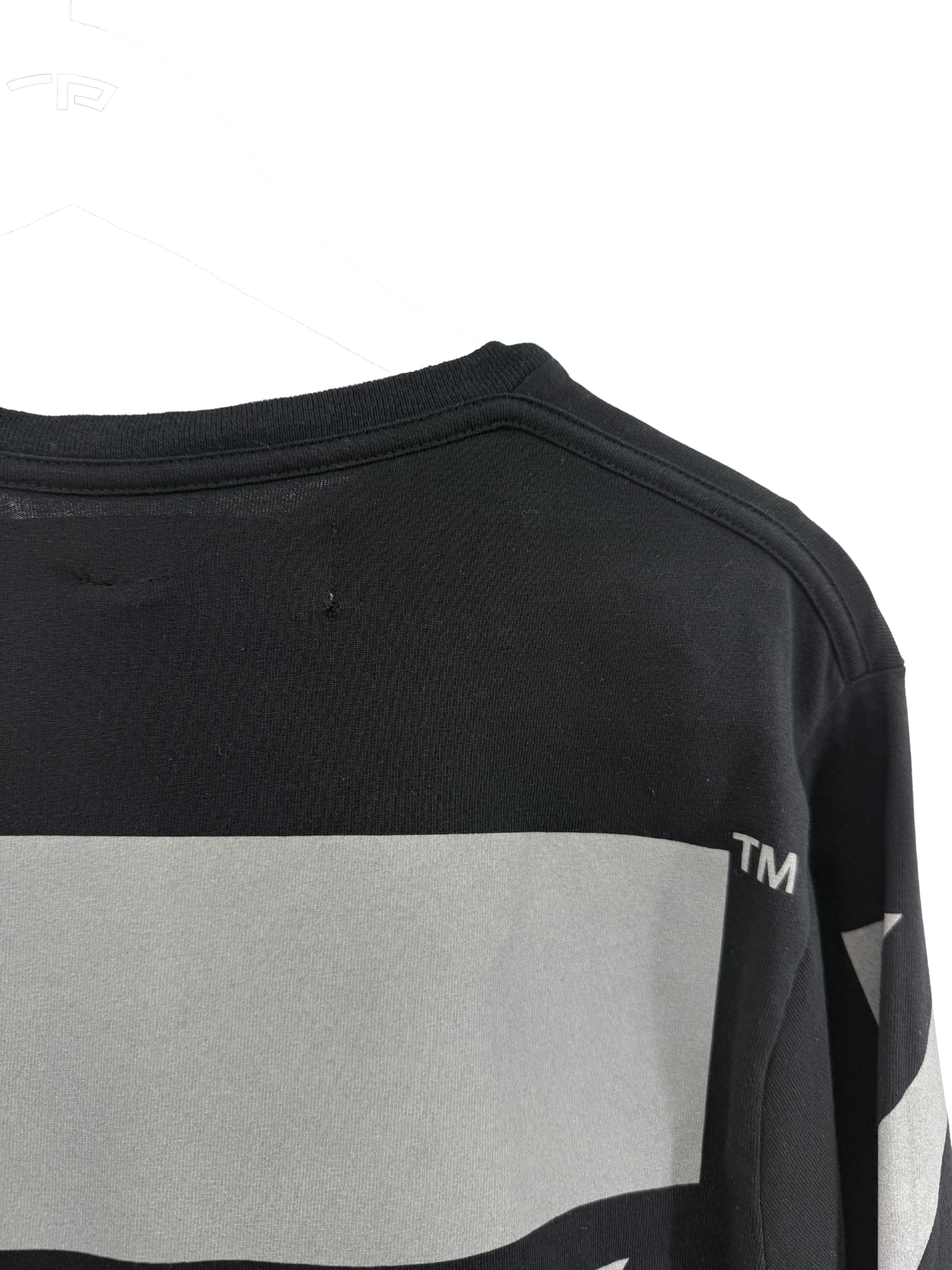 Off-White Diagonals Logo Long-Sleeved T-Shirt - Black