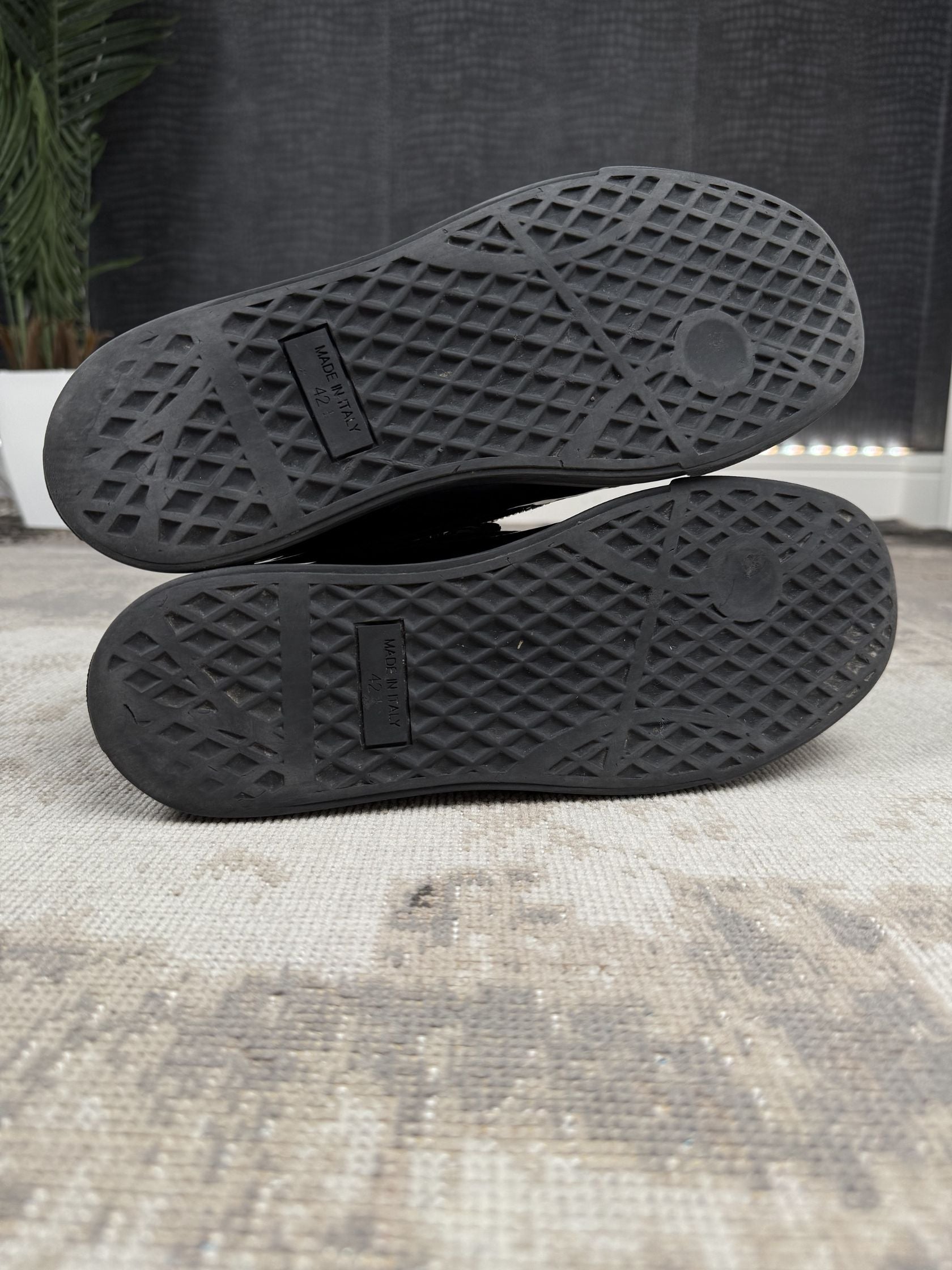 Giuseppe Zanotti Velvet Panel Low Trainer - Navy Giuseppe Zanotti