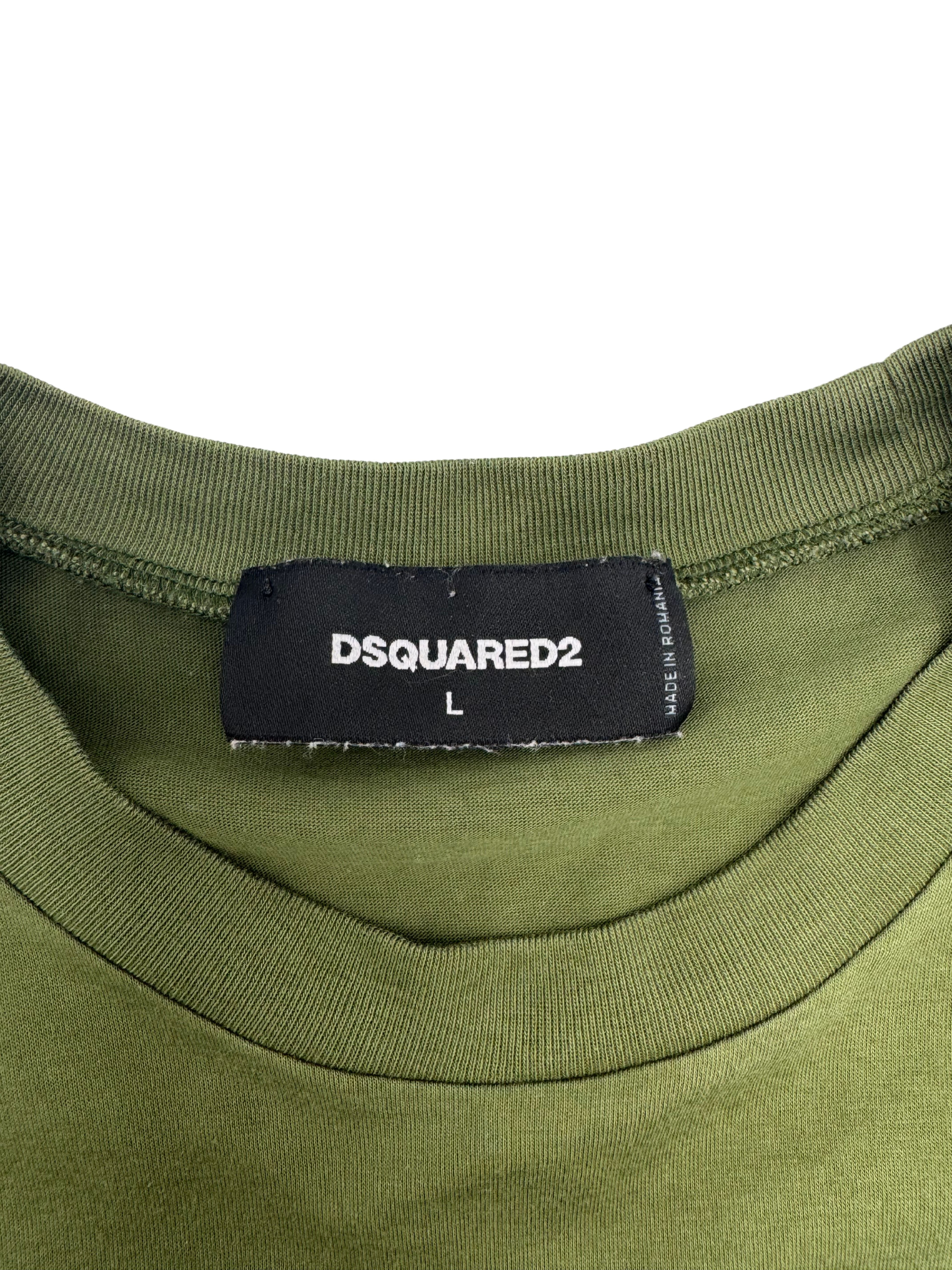 Dsquared2 Logo T-shirt - Khaki Dsquared2