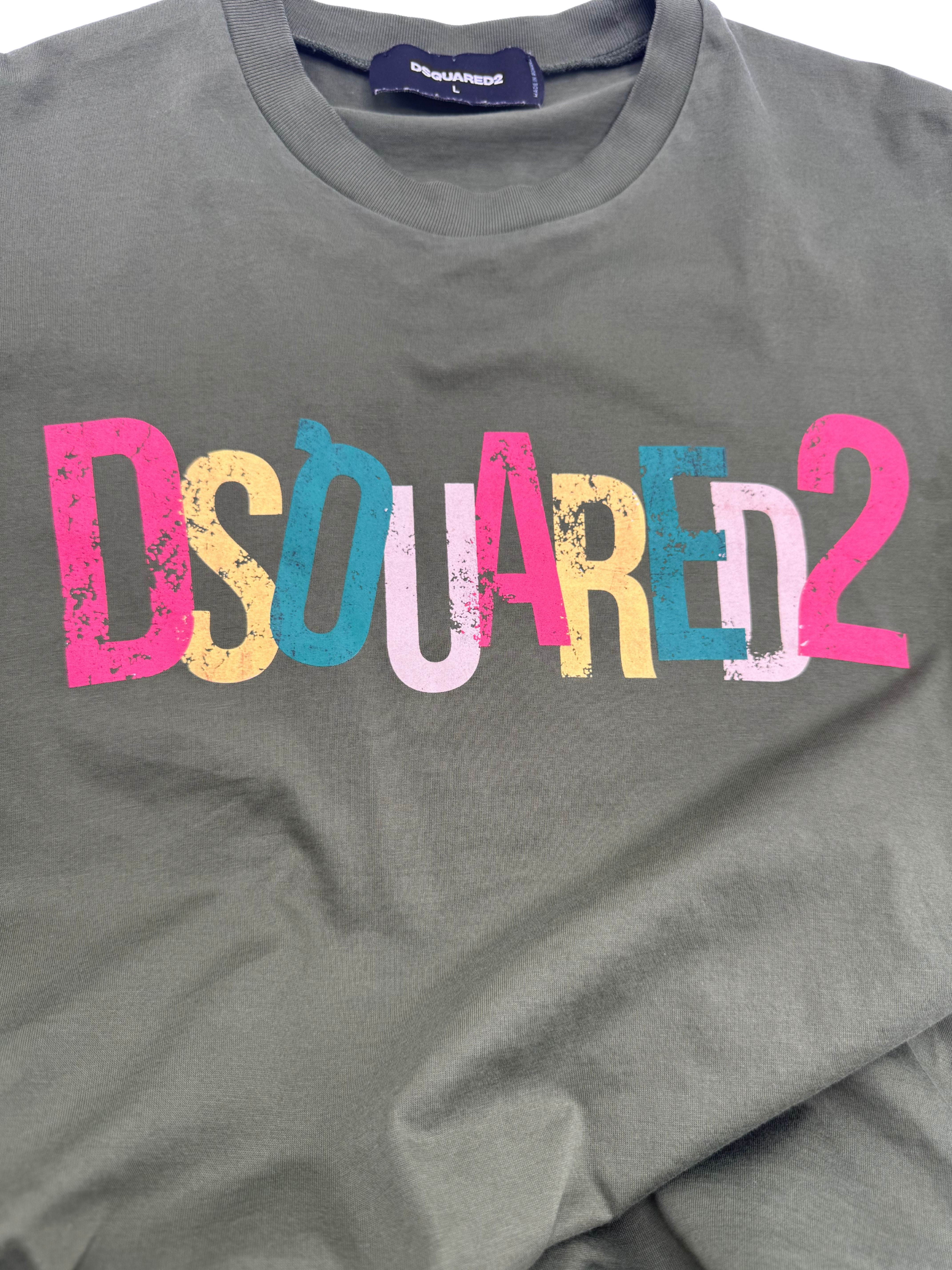 Dsquared2 Logo T-shirt - Khaki Dsquared2