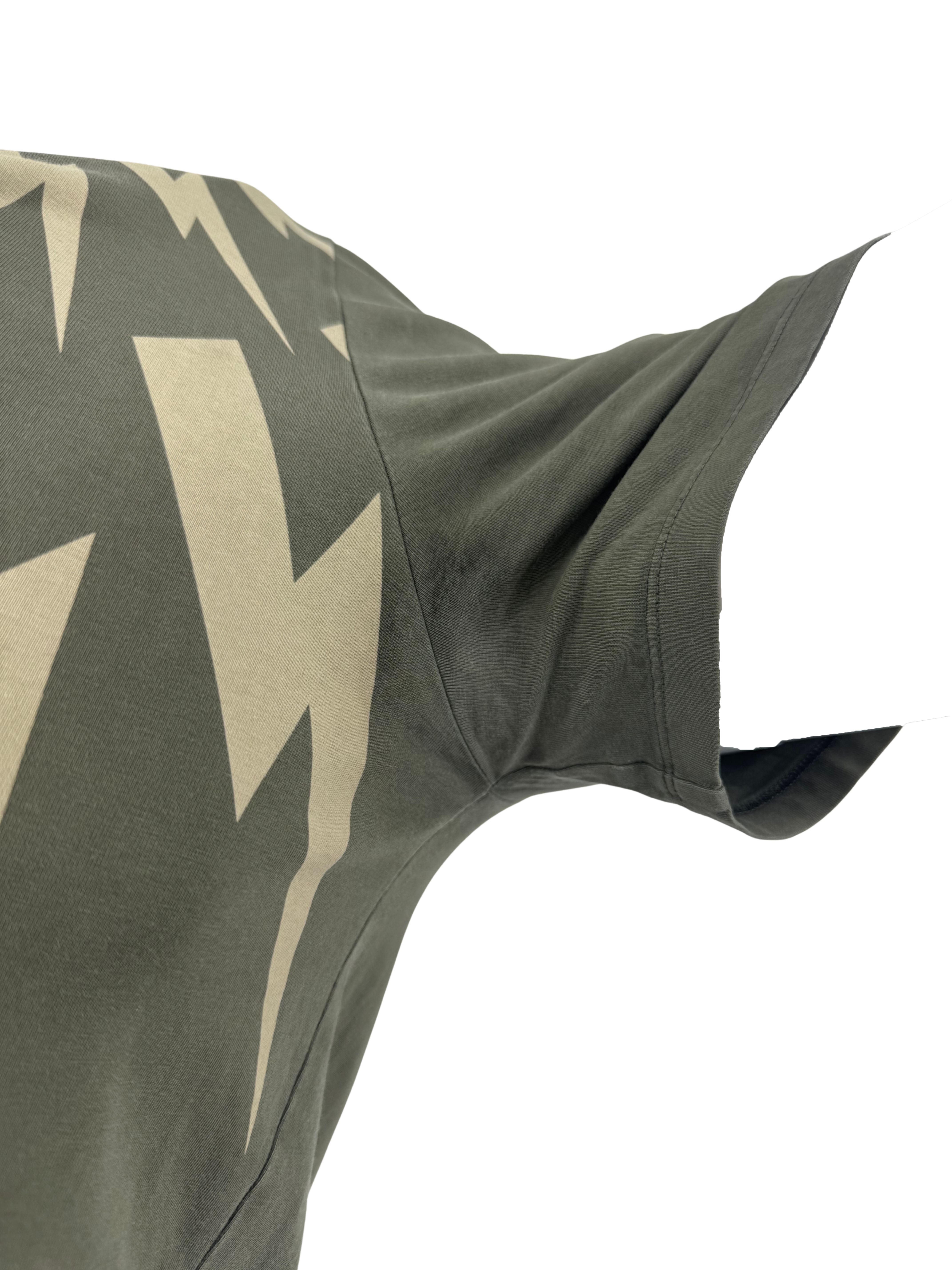 Neil Barrett Lighting Bolt T-Shirt - Khaki Neil Barrett