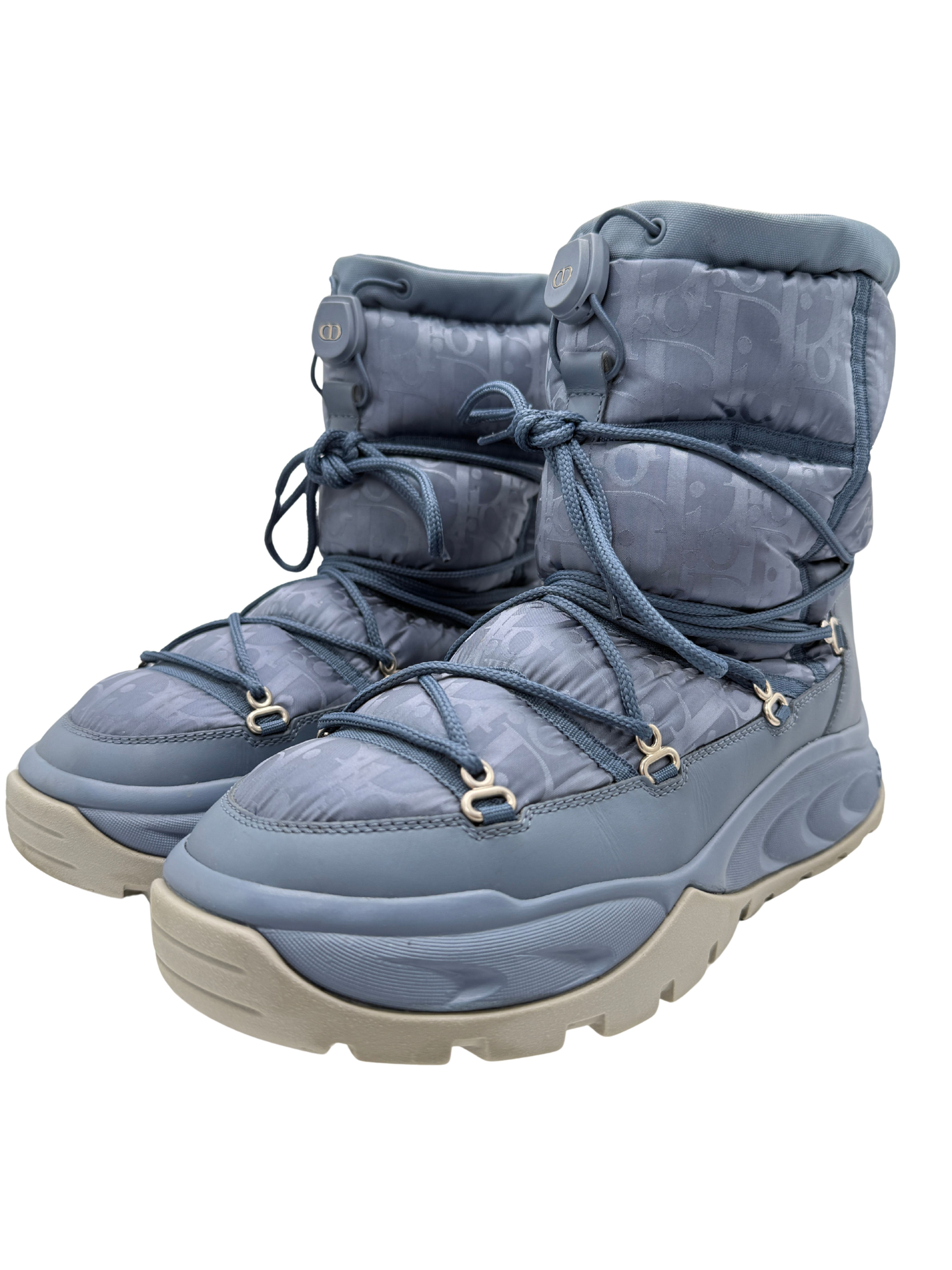 Dior x Peter Doig CD Oblique Snow Boots - Blue