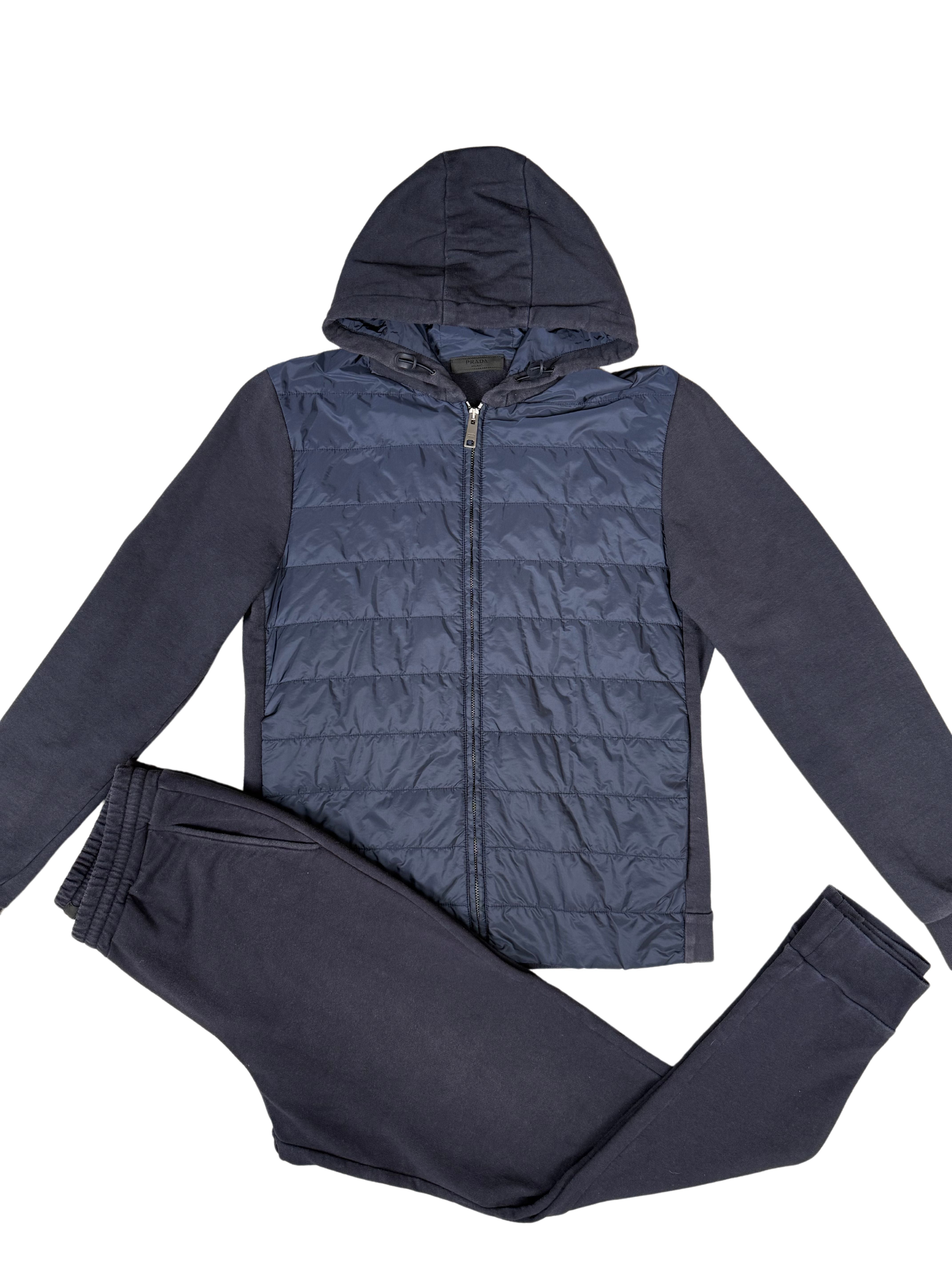 Prada Sport Padded Black Badge Tracksuit - Navy