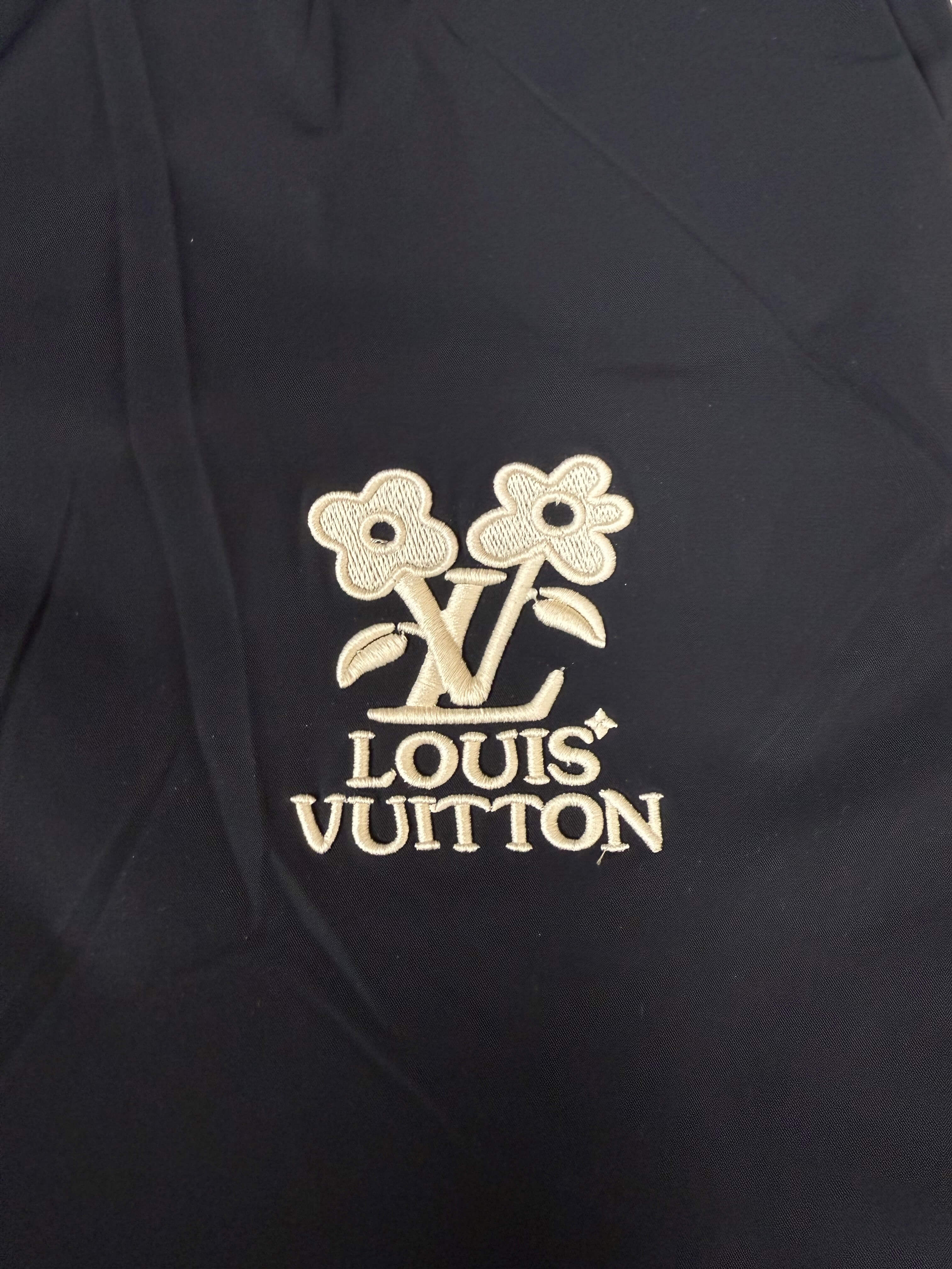 Louis Vuitton x Tyler The Creator Embroidered Technical Track Trousers - Black Louis Vuitton