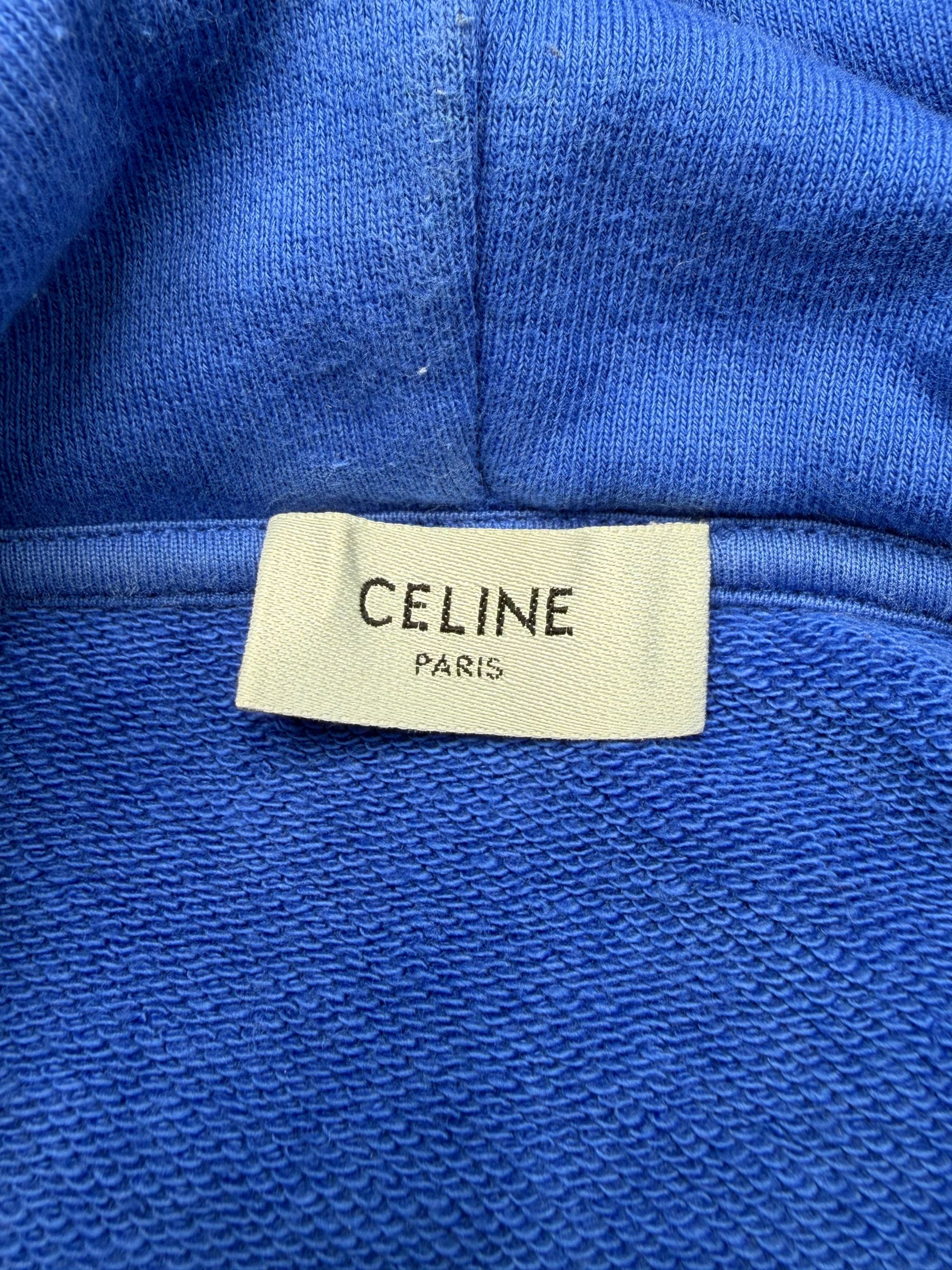 Celine Hood Logo Hoodie Celine