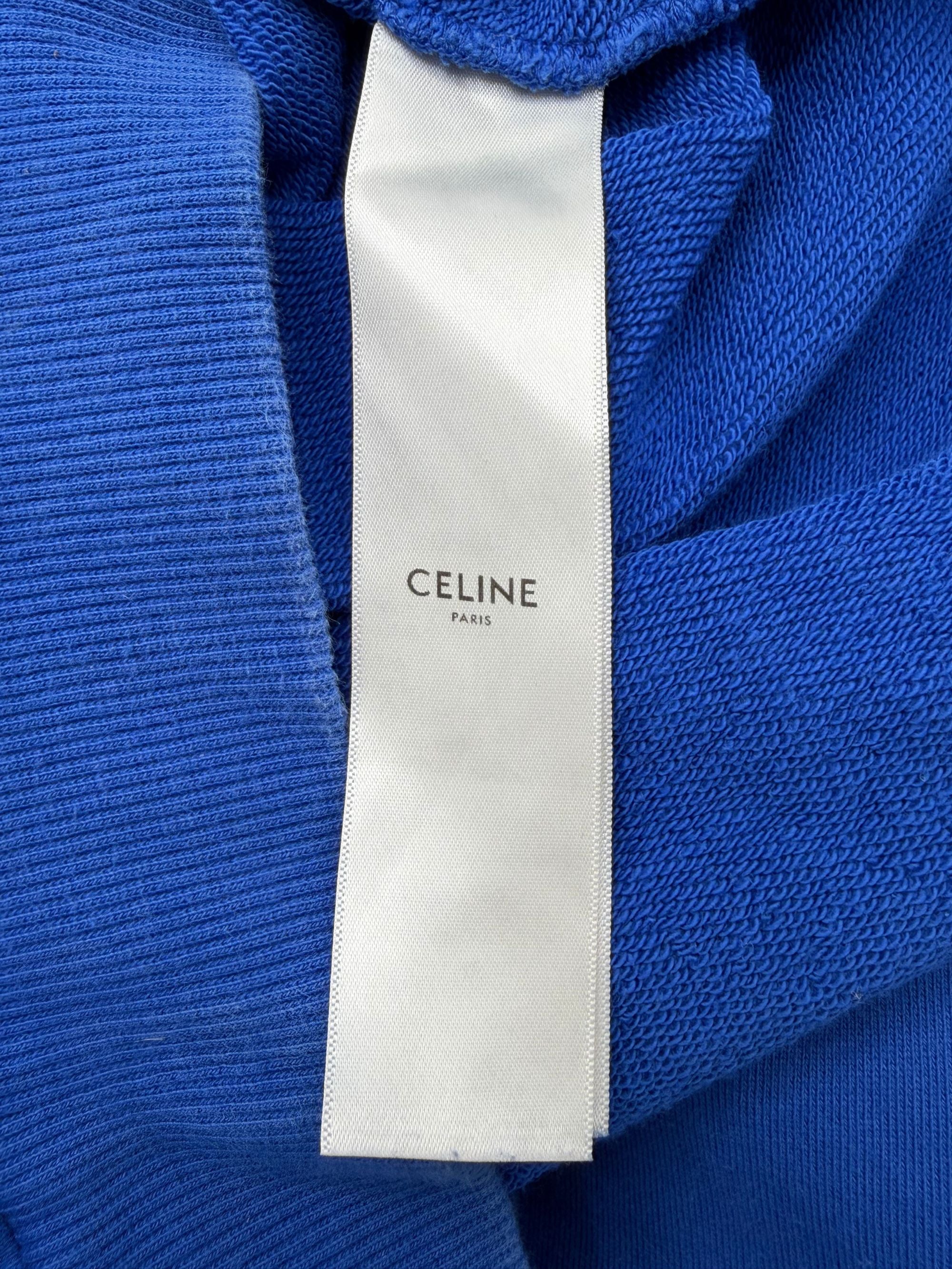 Celine Hood Logo Hoodie Celine