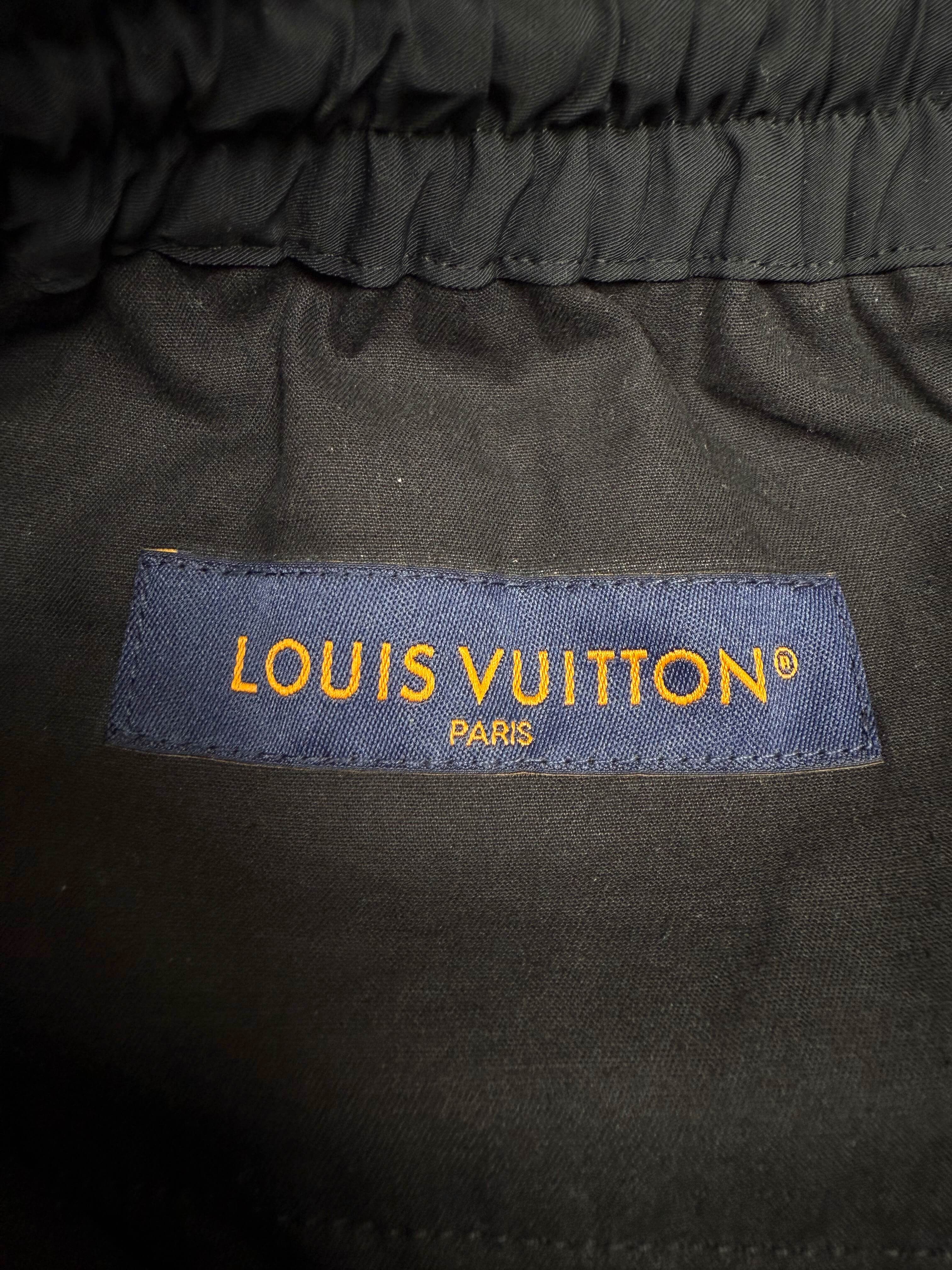 Louis Vuitton x Tyler The Creator Embroidered Technical Track Trousers - Black Louis Vuitton