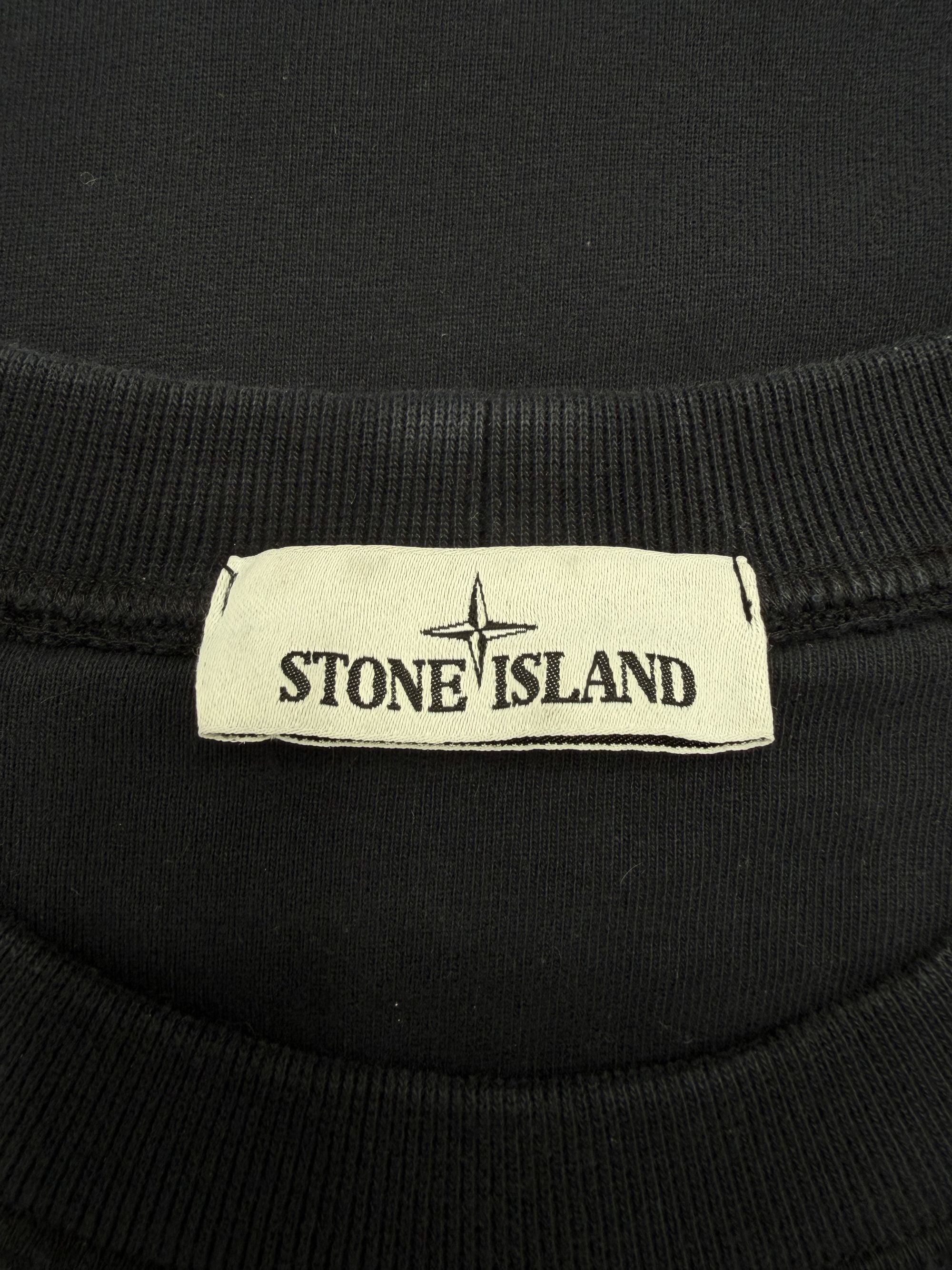 Stone Island Badge Sweatshirt - Navy Stone Island