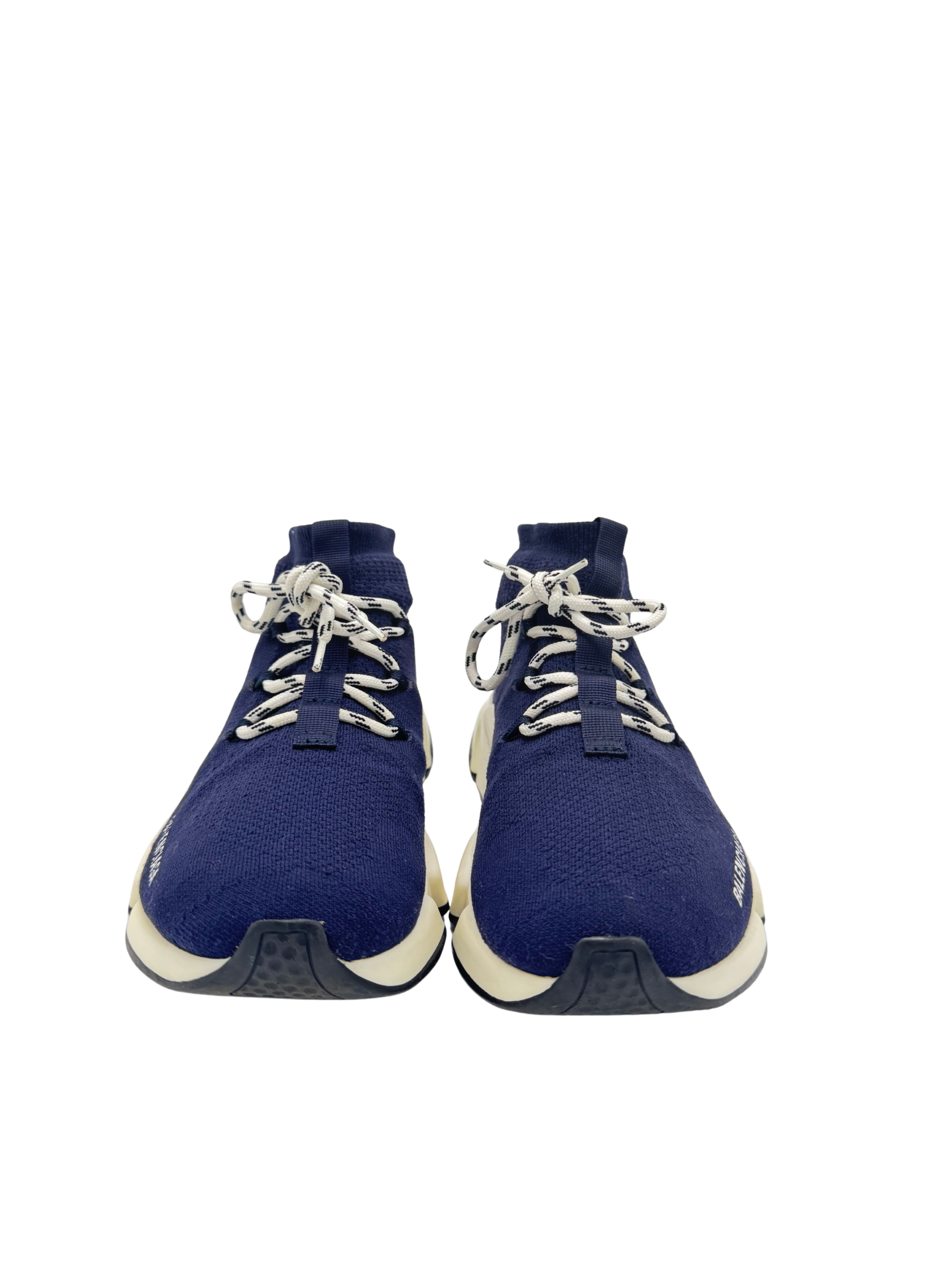 Balenciaga Speed Lace Trainer - Navy