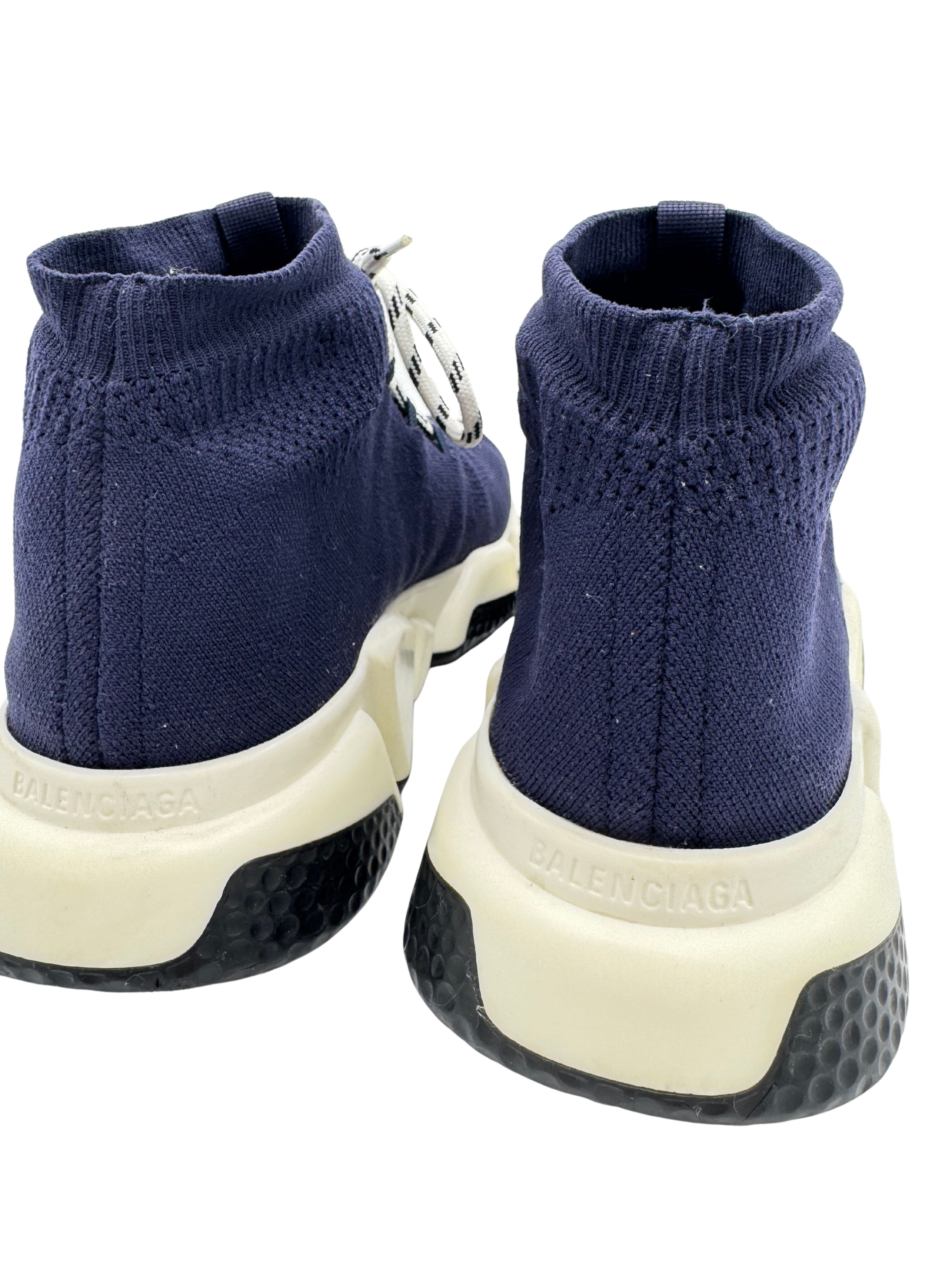 Balenciaga Speed Lace Trainer - Navy