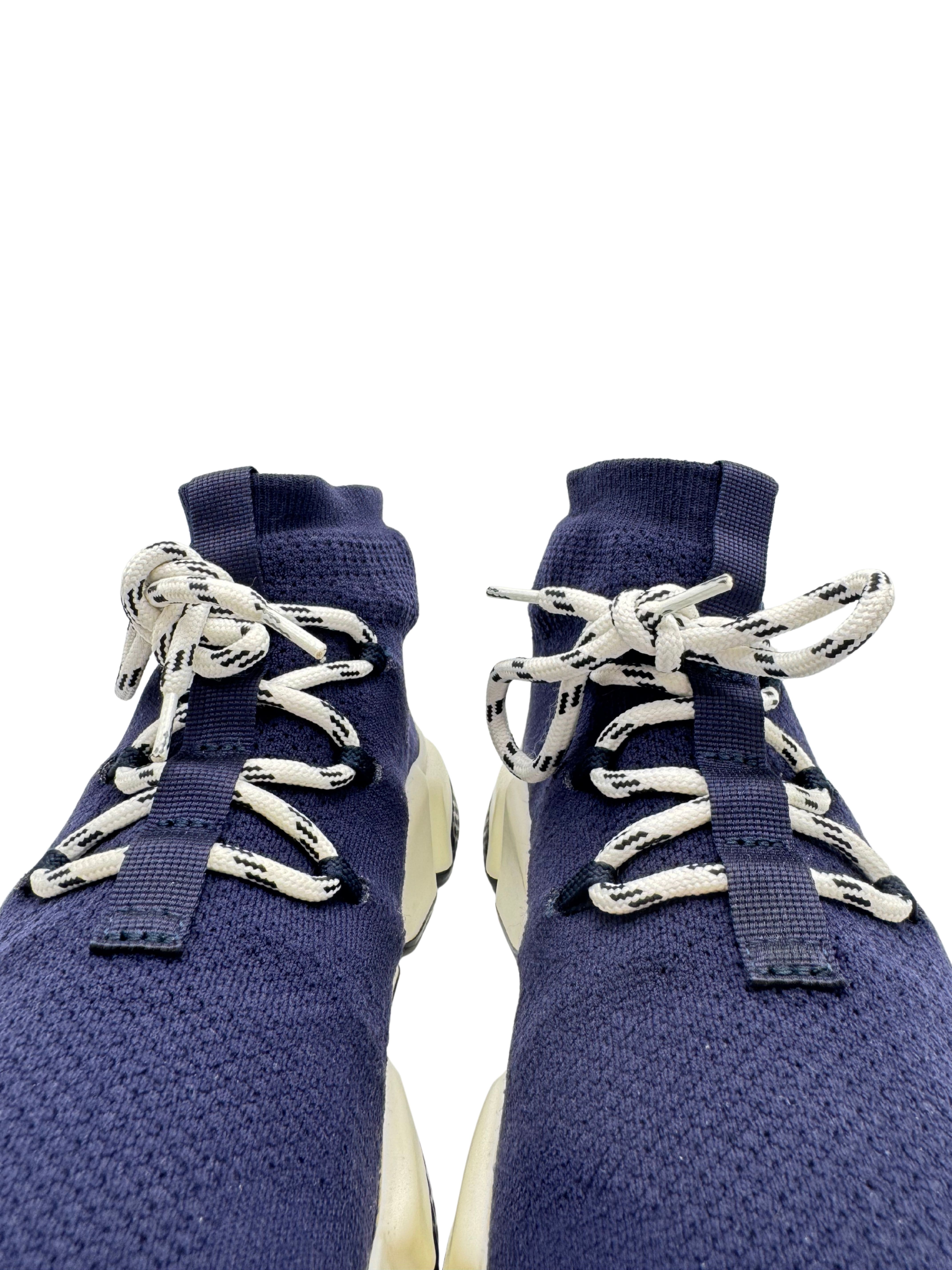 Balenciaga Speed Lace Trainer - Navy
