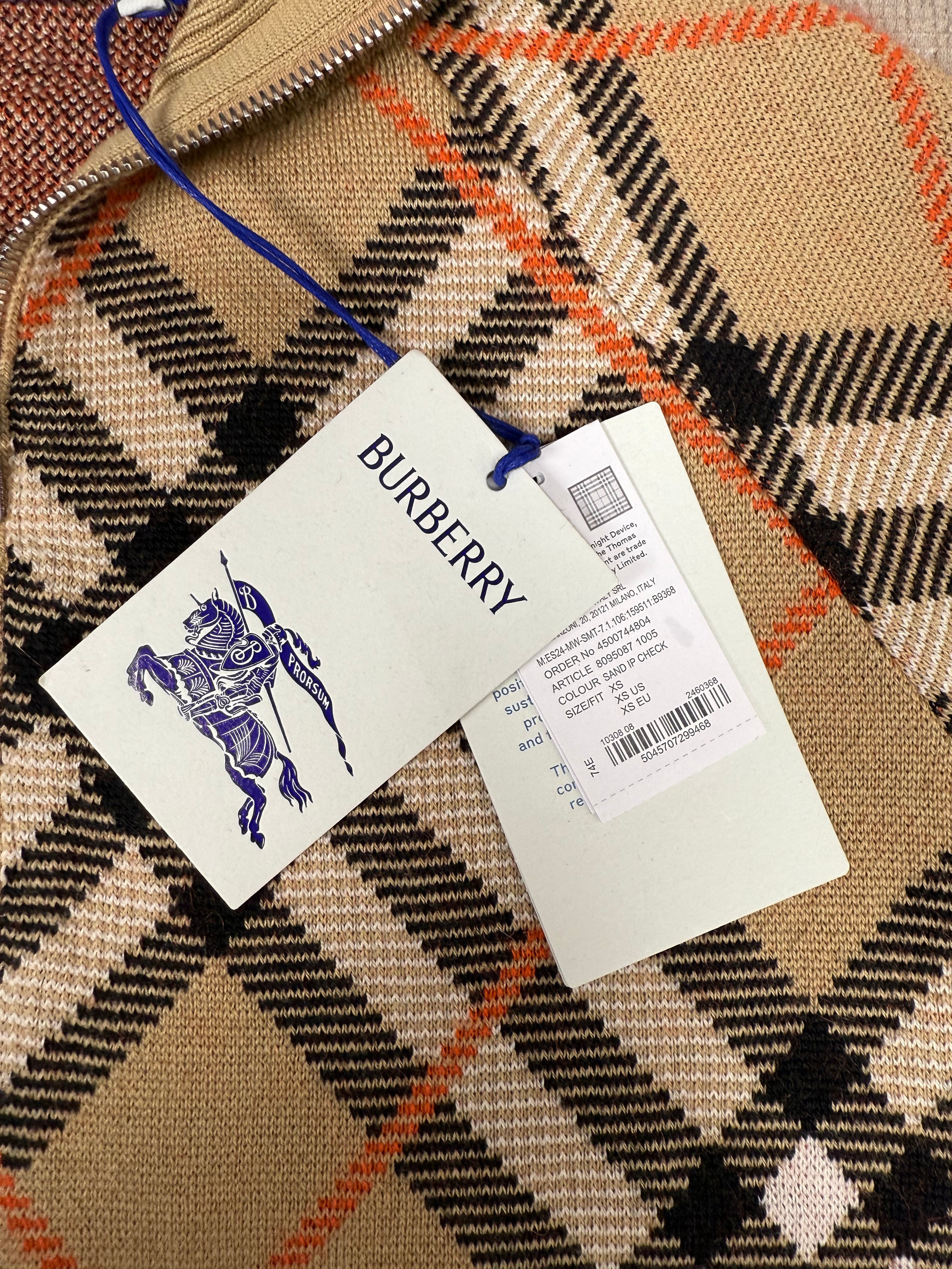 Burberry Check Wool Mohair Blend Jacket - Archive Beige (Unused) Burberry