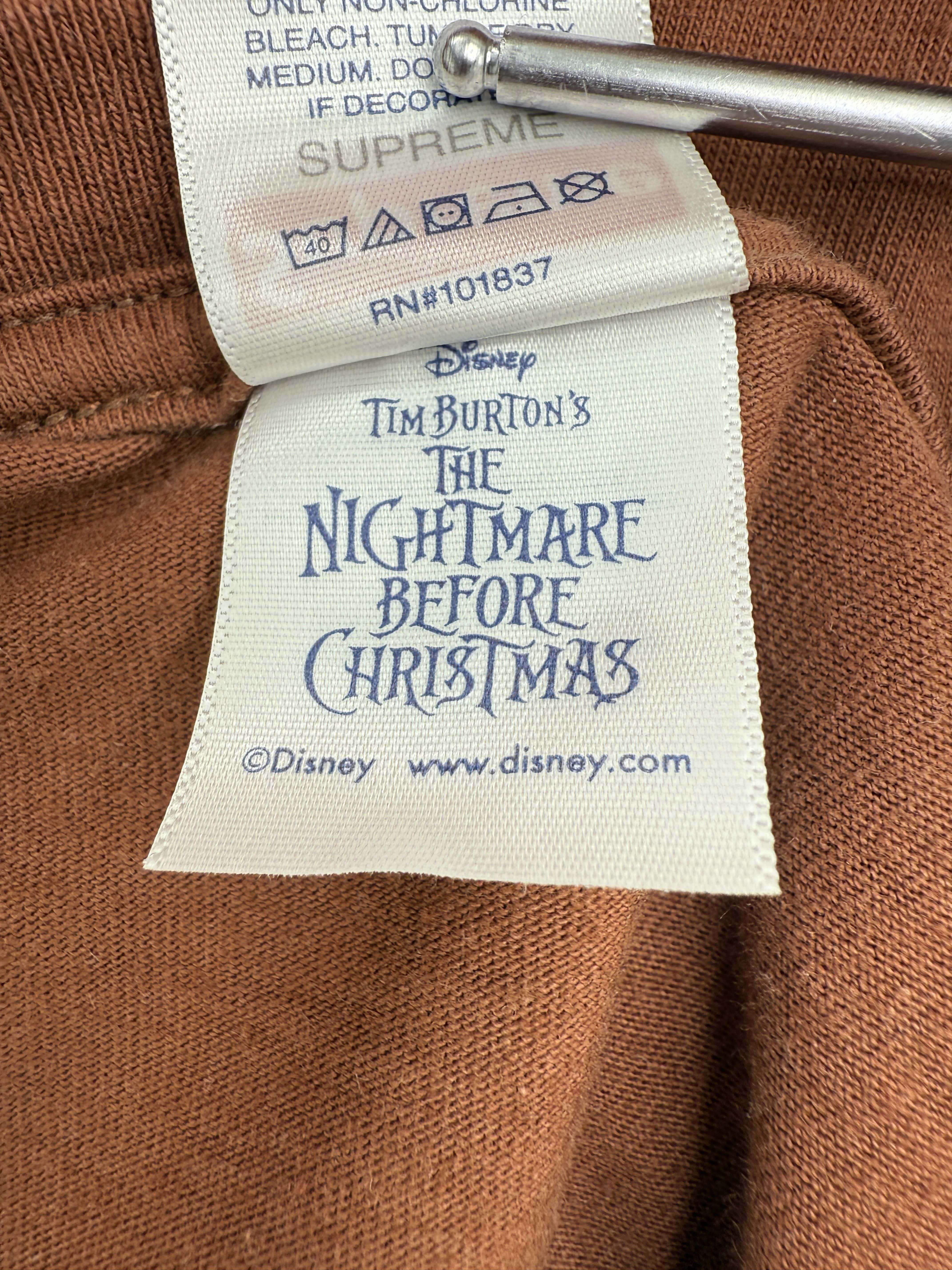 Supreme Skeleton Night before Christmas T-shirt - Brown Supreme