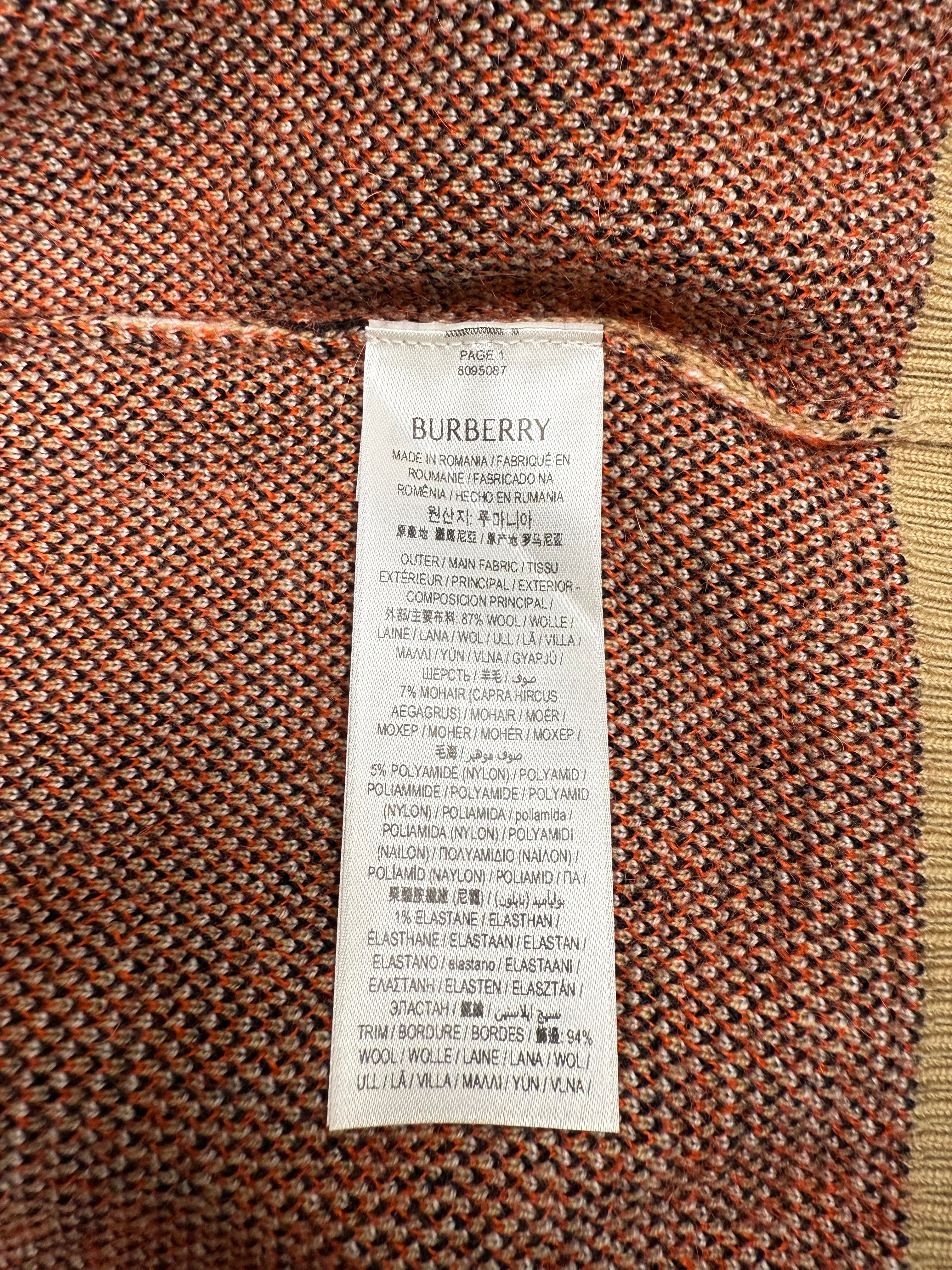 Burberry Check Wool Mohair Blend Jacket - Archive Beige (Unused) Burberry