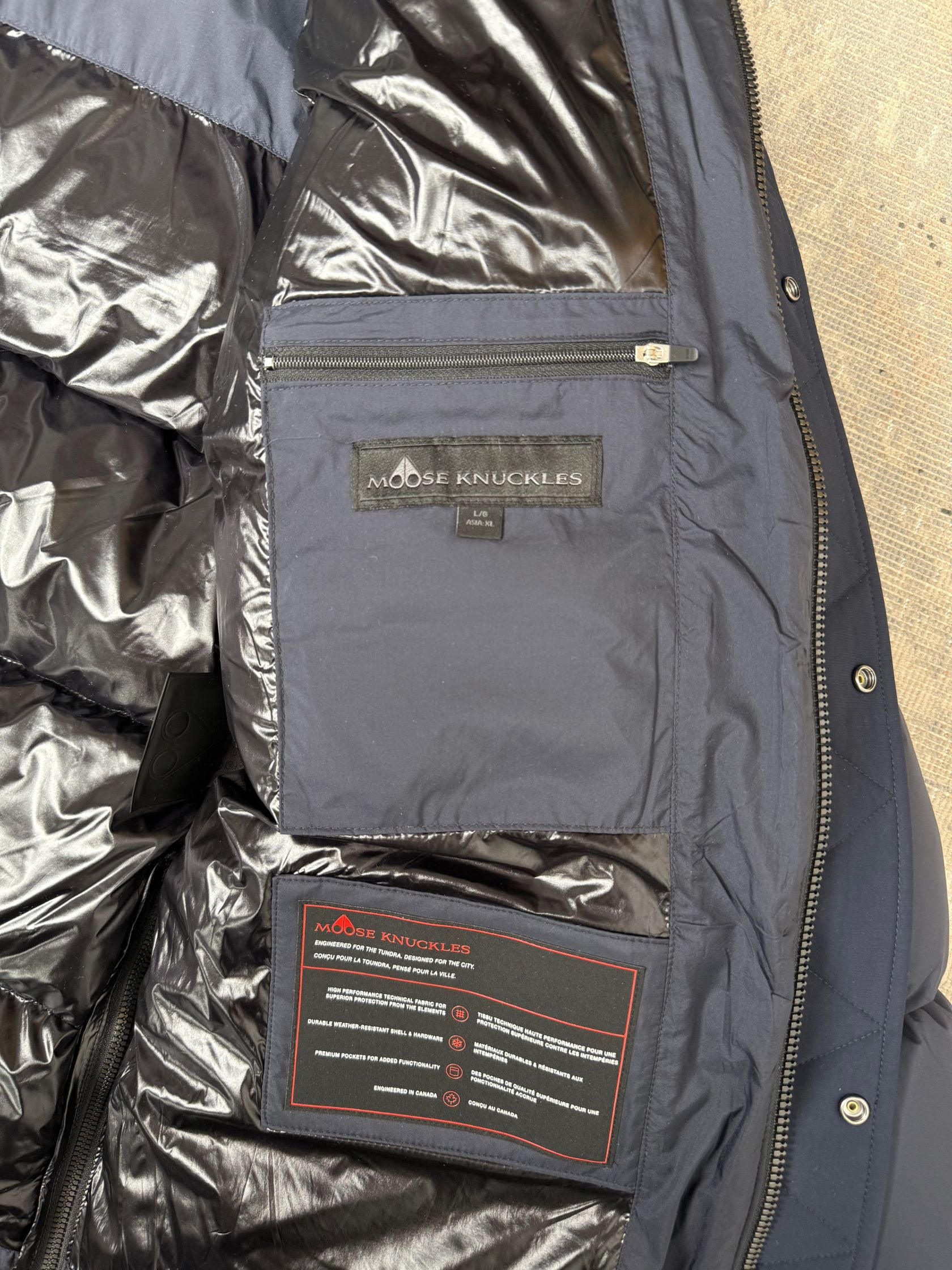 Moose Knuckles Everest 3Q Puffer - Navy Moose Knuckles