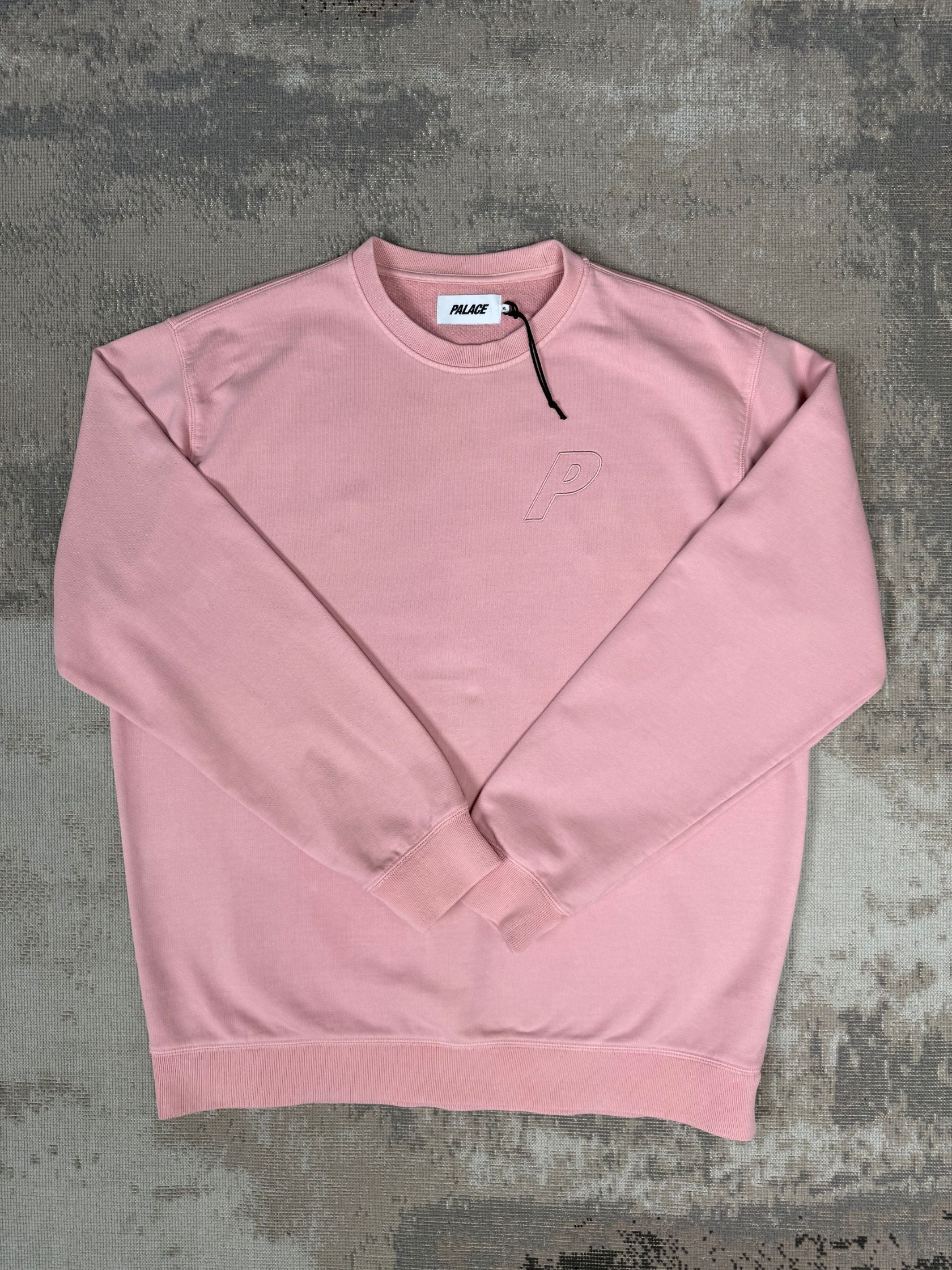 Palace Tri-Ferg Stitch Sweatshirt - Pink