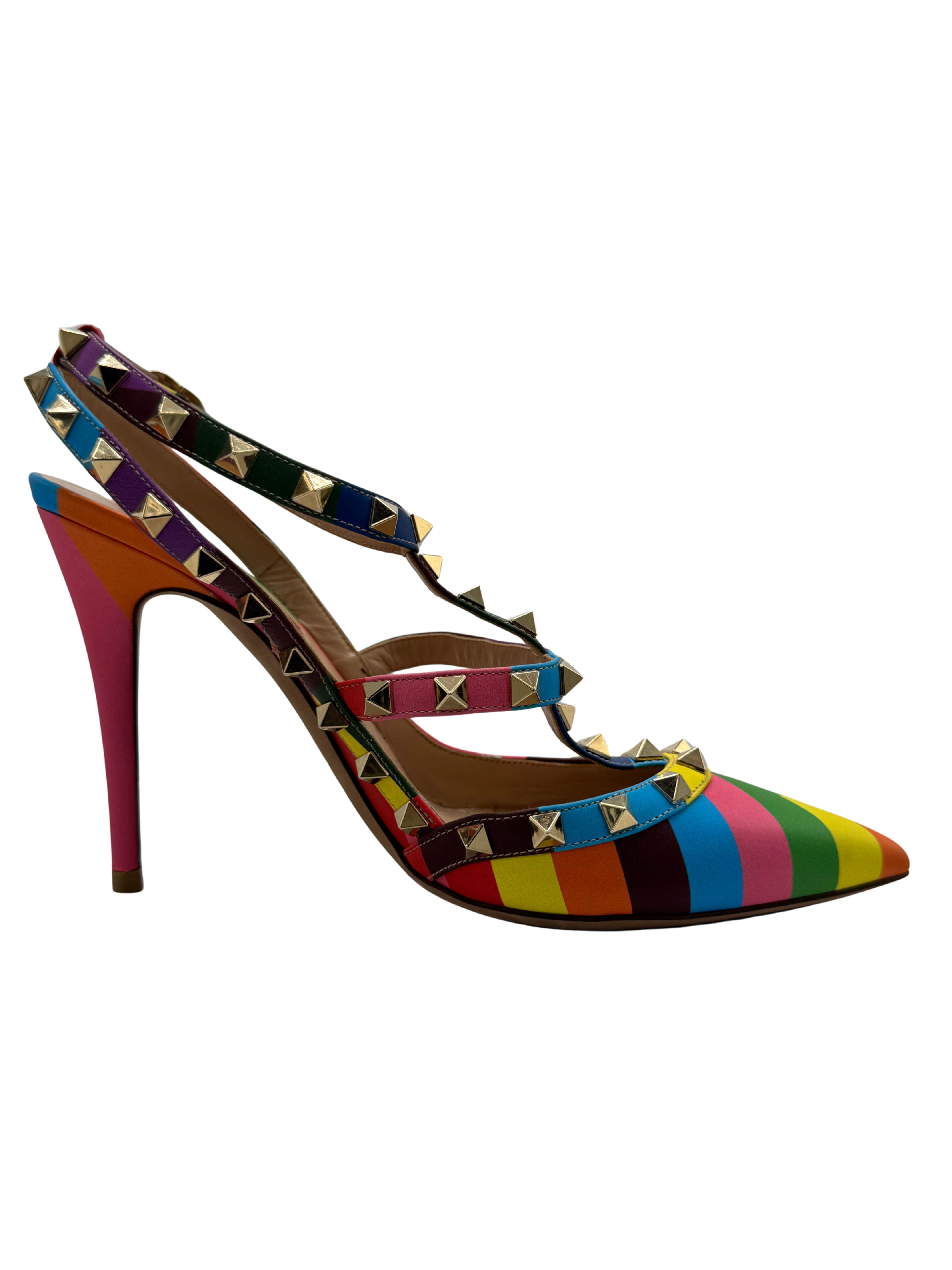 WOMEN'S Valentino Garavani Rockstud Rainbow Heels Valentino