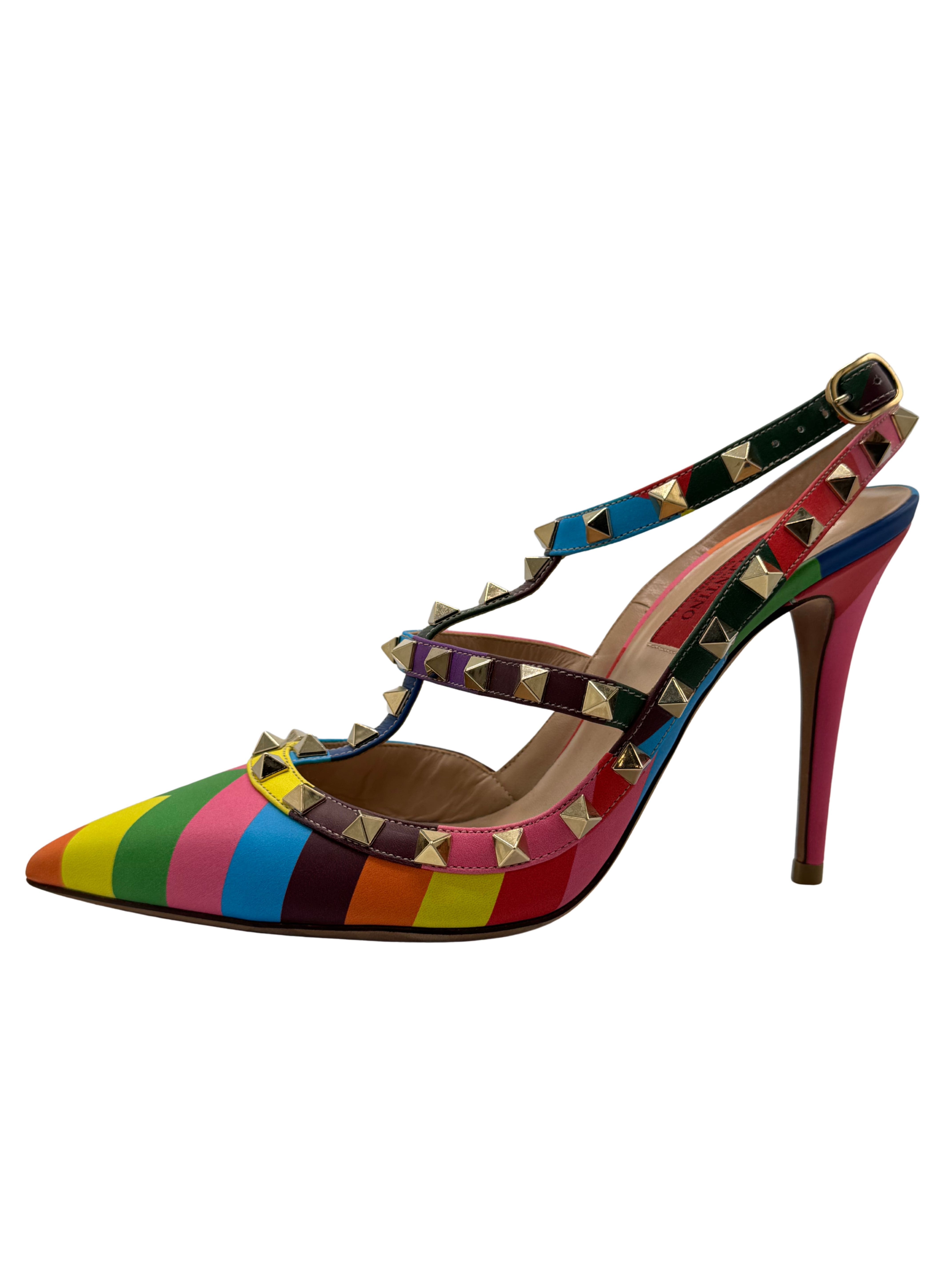 WOMEN'S Valentino Garavani Rockstud Rainbow Heels Valentino