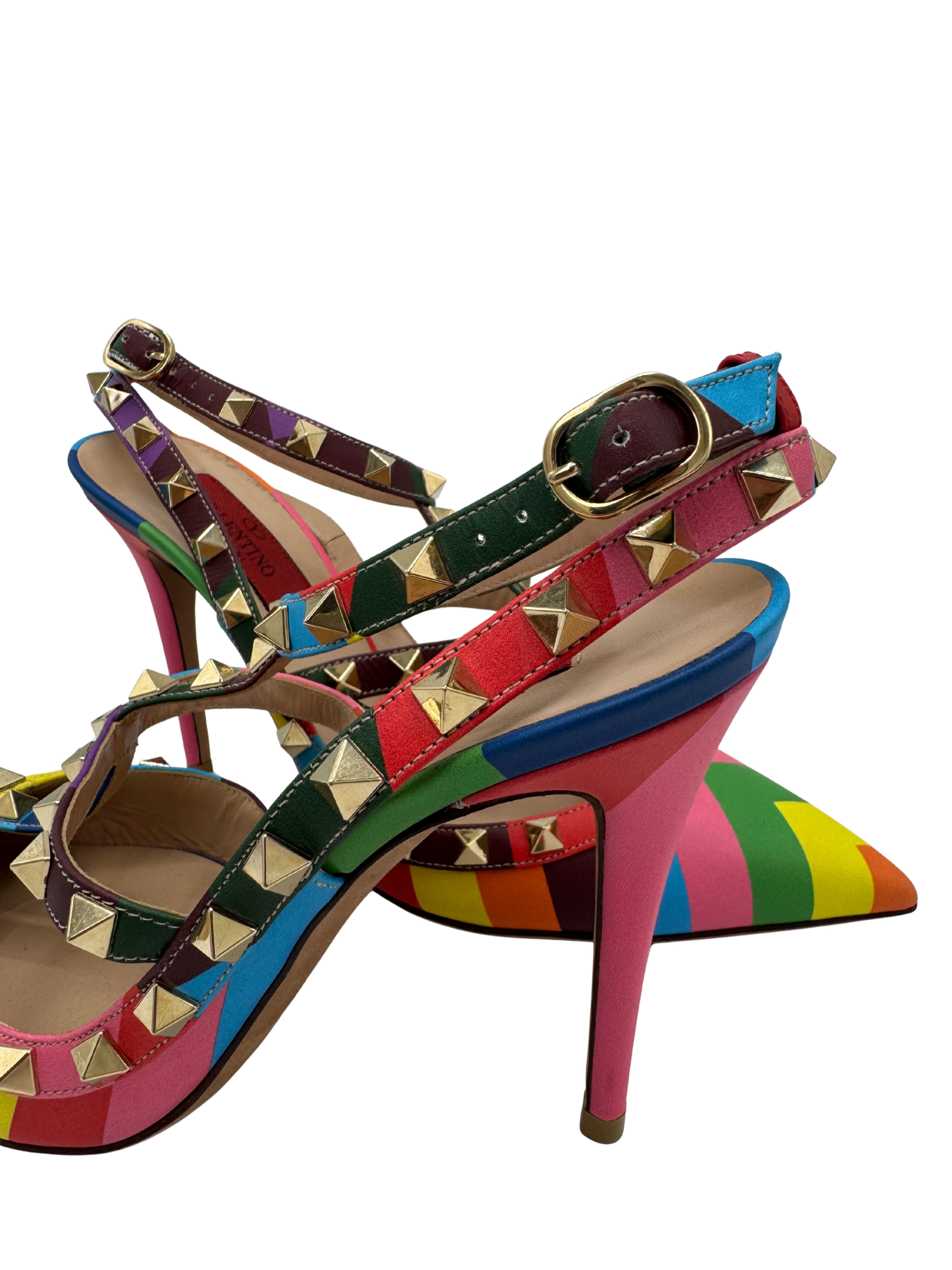 WOMEN'S Valentino Garavani Rockstud Rainbow Heels Valentino
