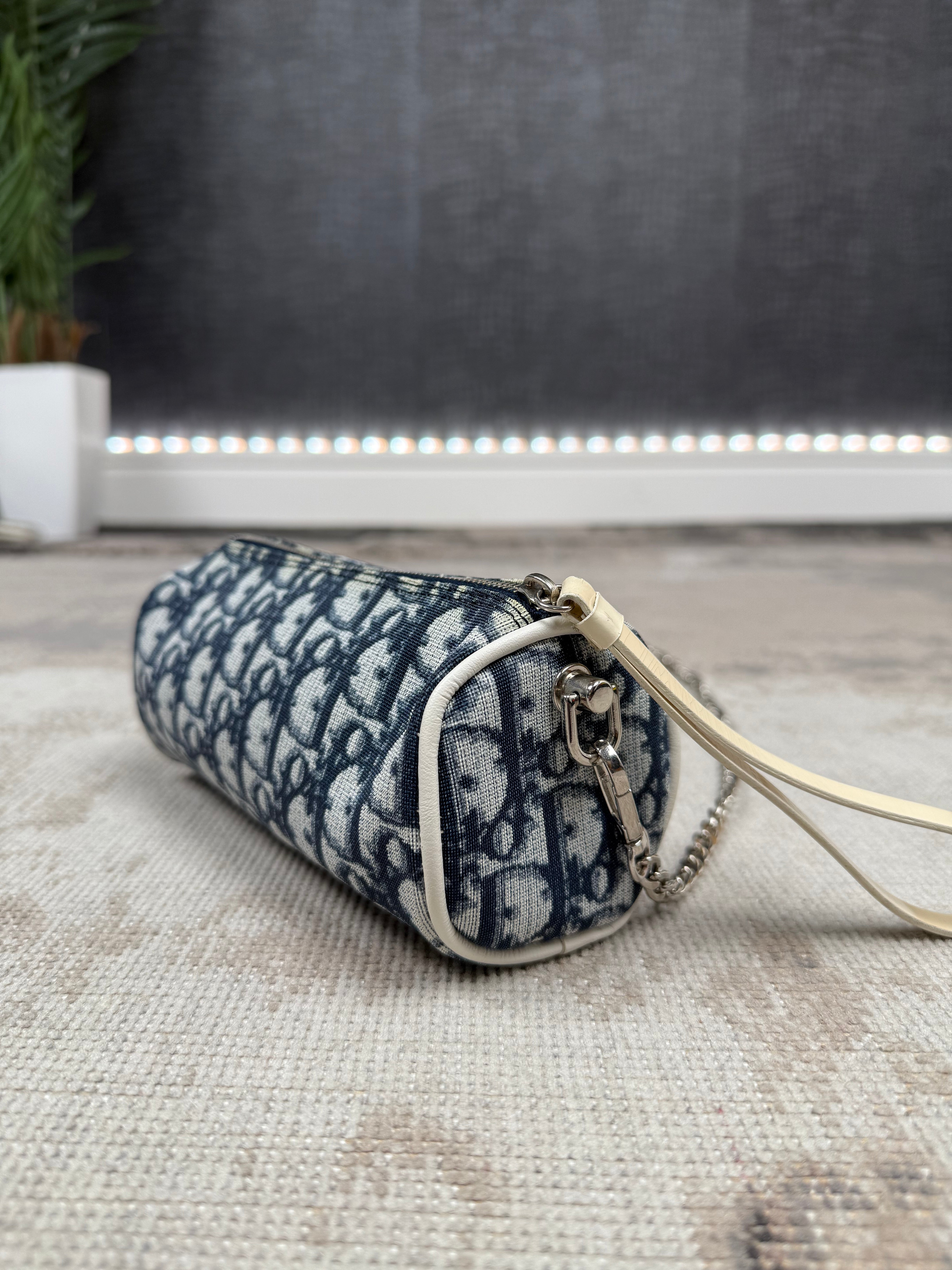 WOMEN'S - Dior Oblique Mini Chain Pouch - Blue Dior