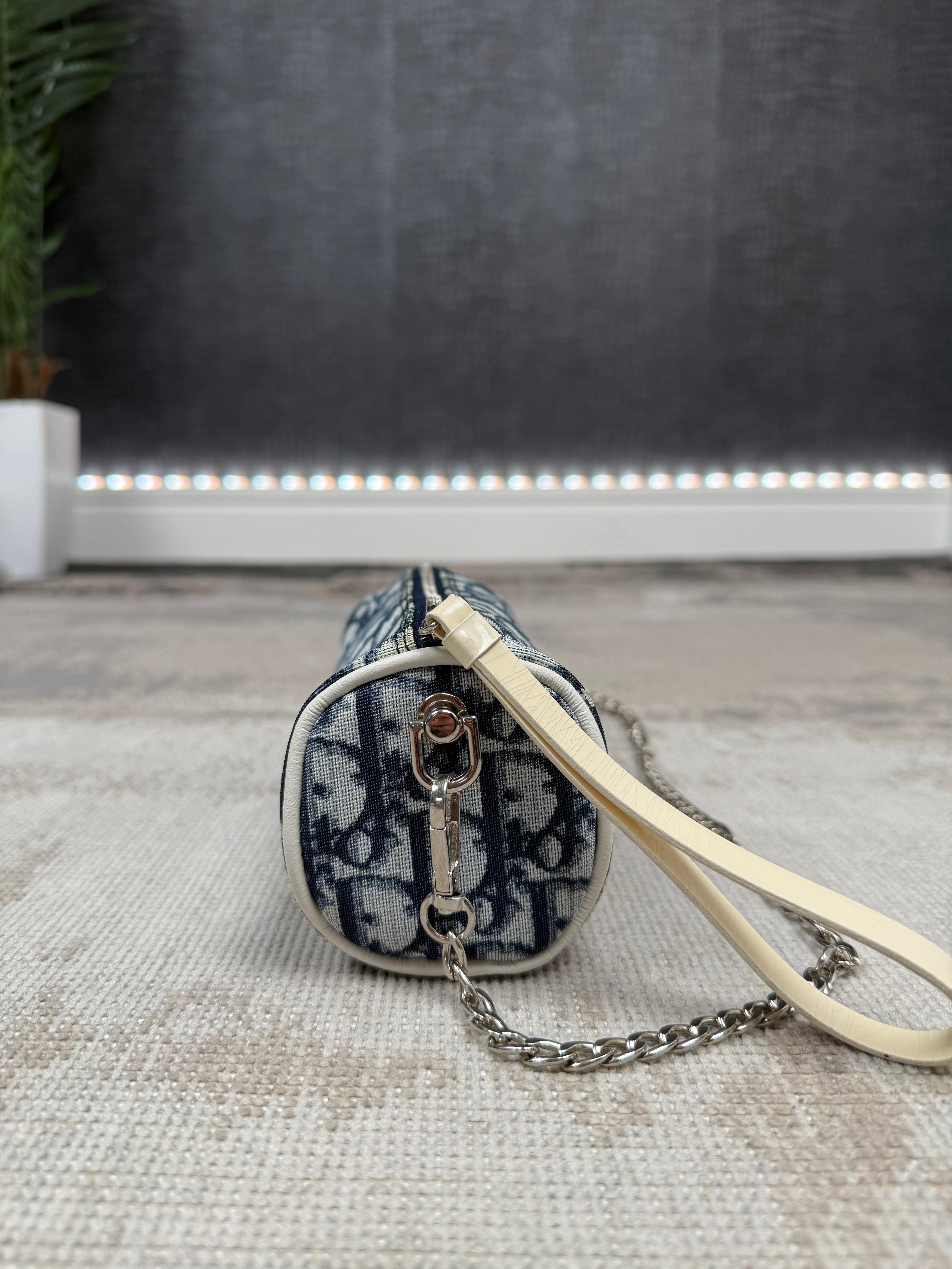 WOMEN'S - Dior Oblique Mini Chain Pouch - Blue Dior