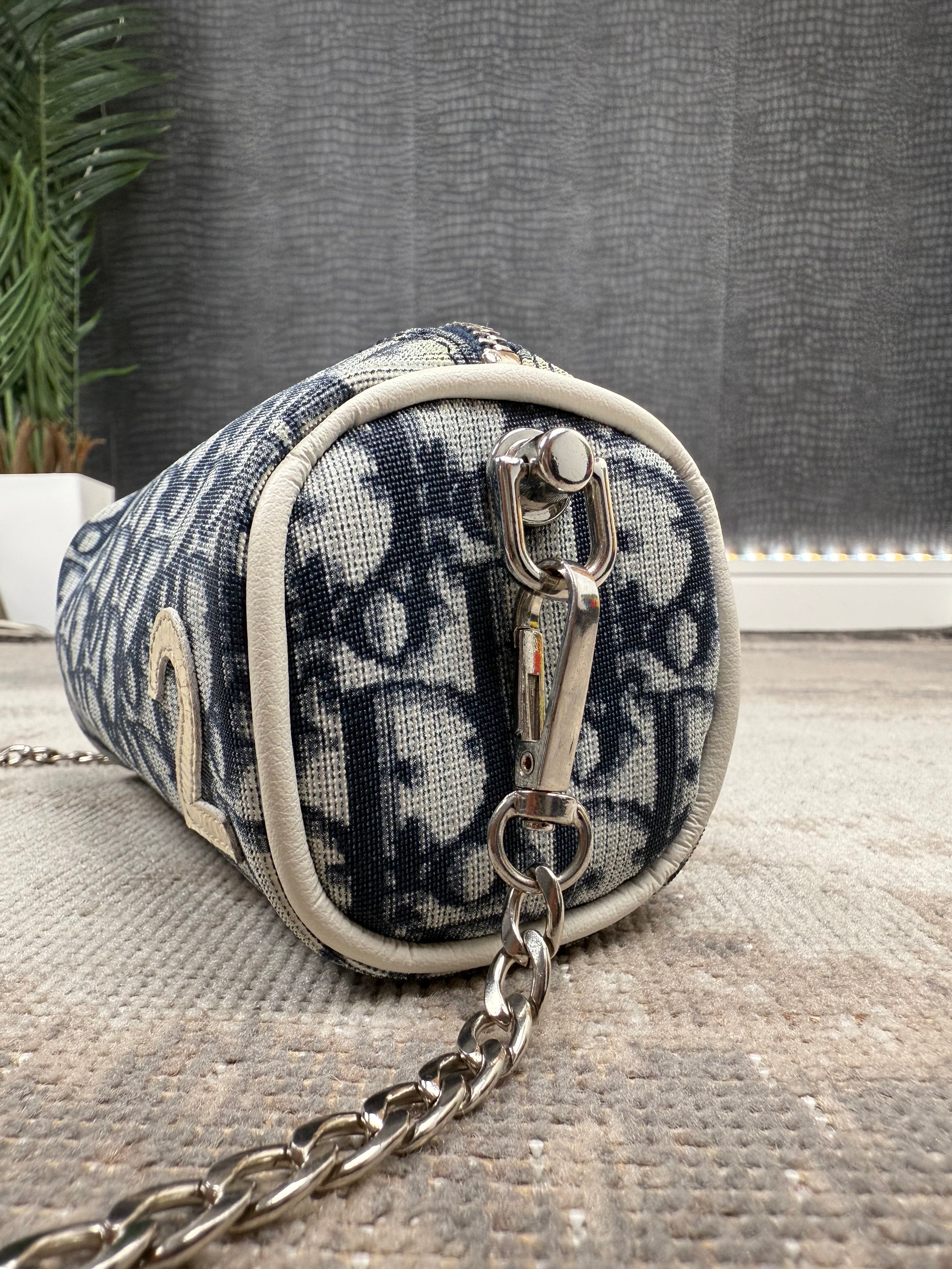 WOMEN'S - Dior Oblique Mini Chain Pouch - Blue Dior