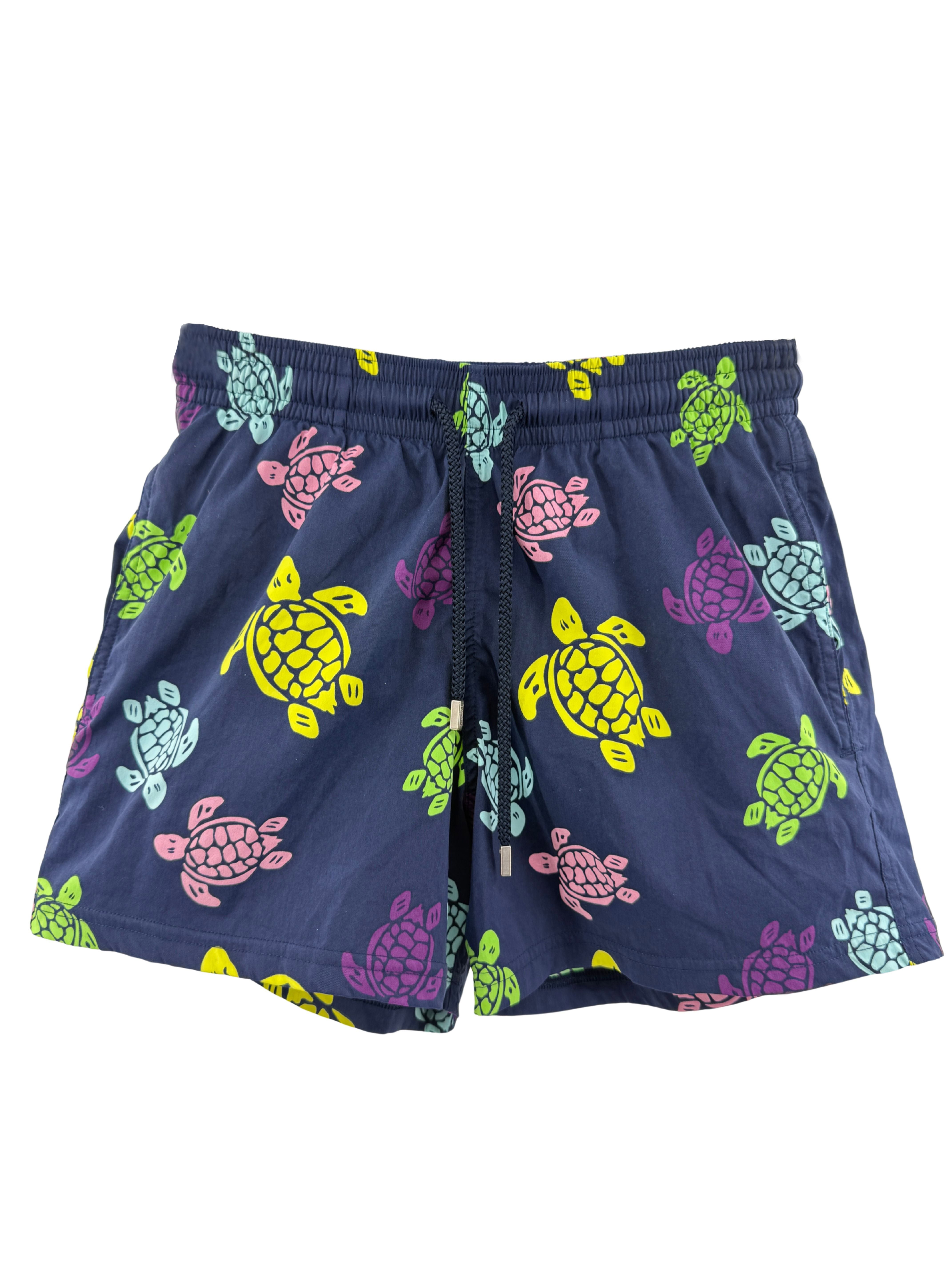 Vilbrequin Turtle Print Swim Shorts - Blue Vilbrequin