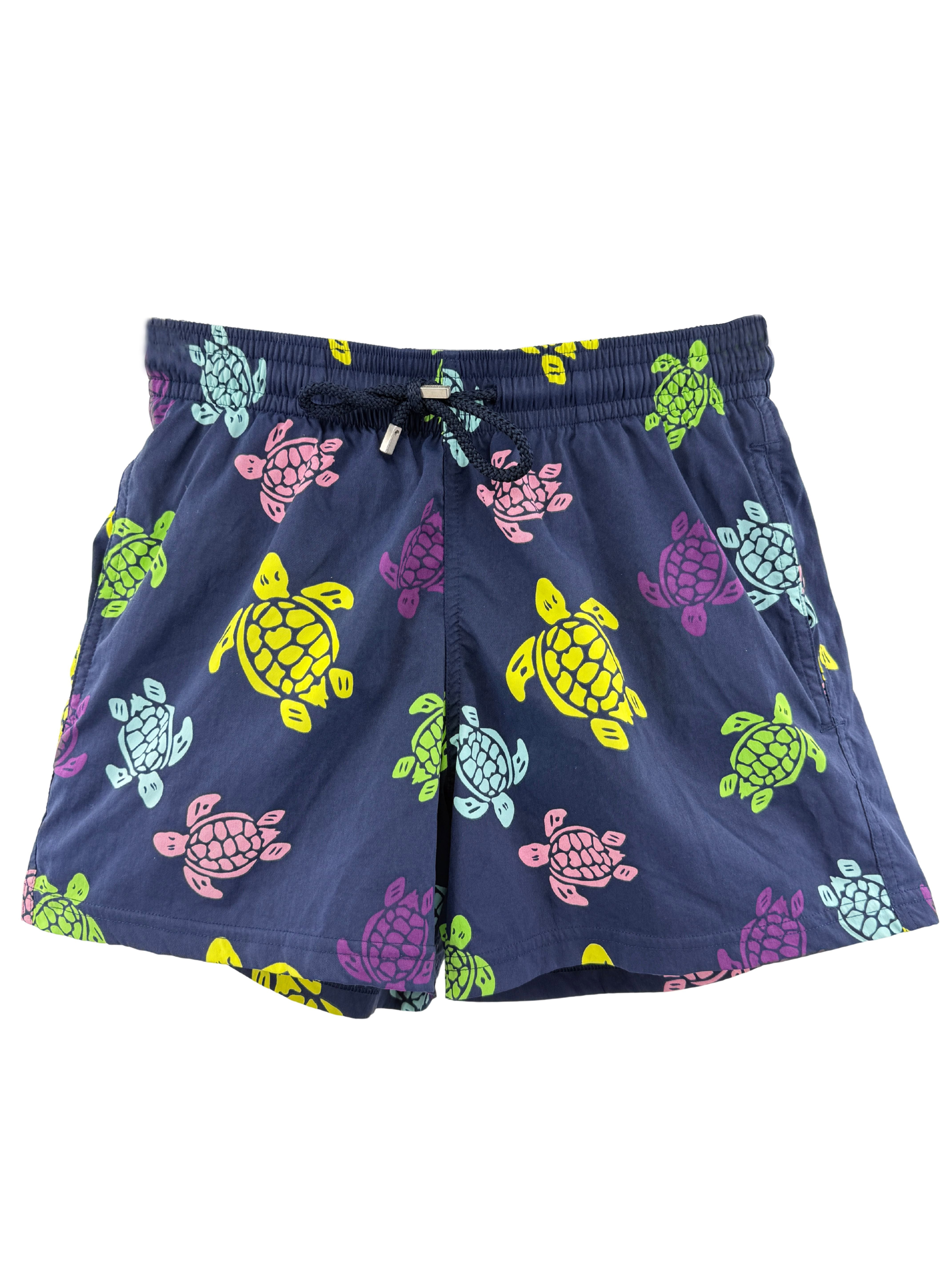 Vilbrequin Turtle Print Swim Shorts - Blue Vilbrequin