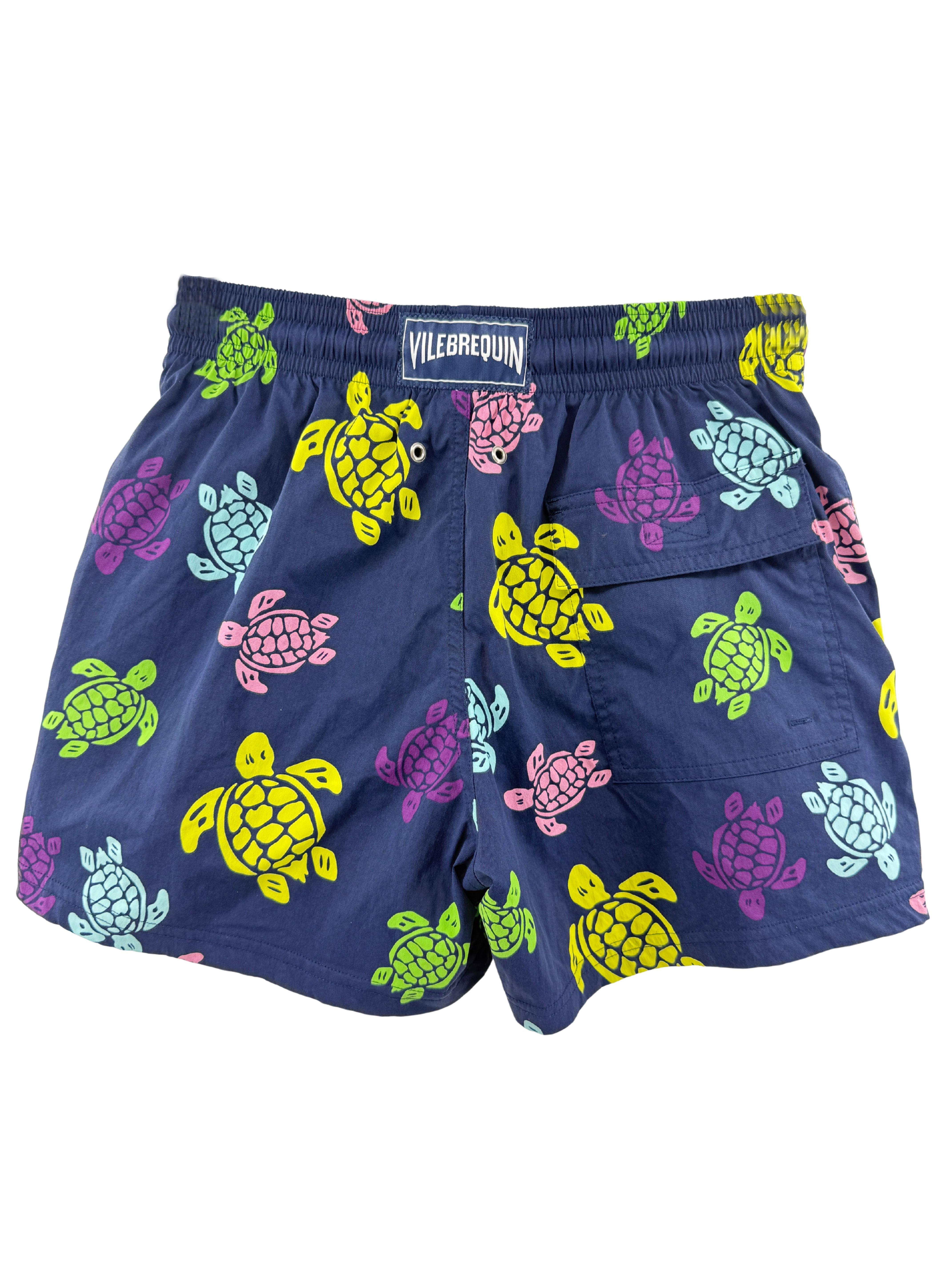 Vilbrequin Turtle Print Swim Shorts - Blue Vilbrequin