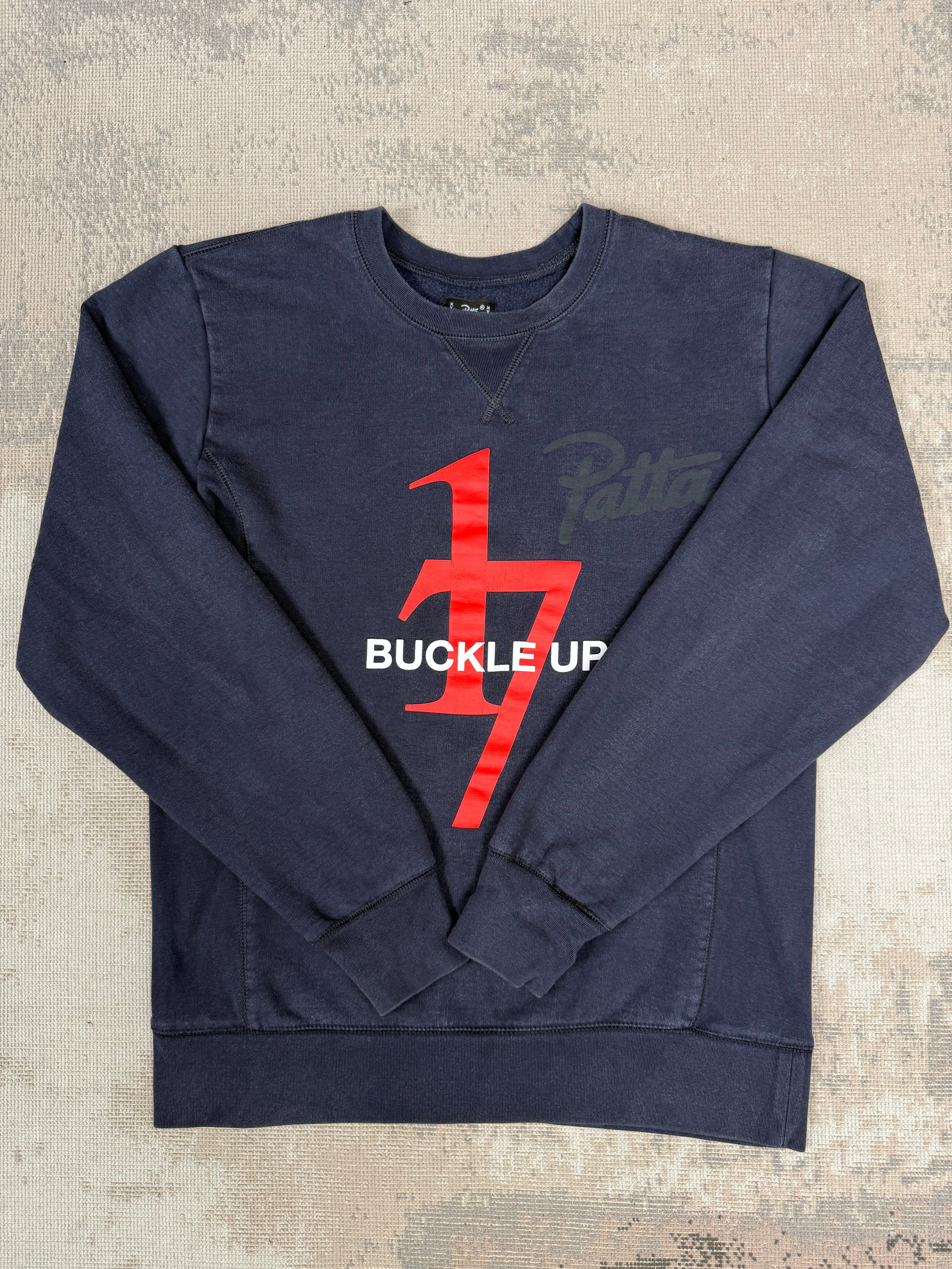 Patta Buckle Up Sweatshirt - Navy Patta