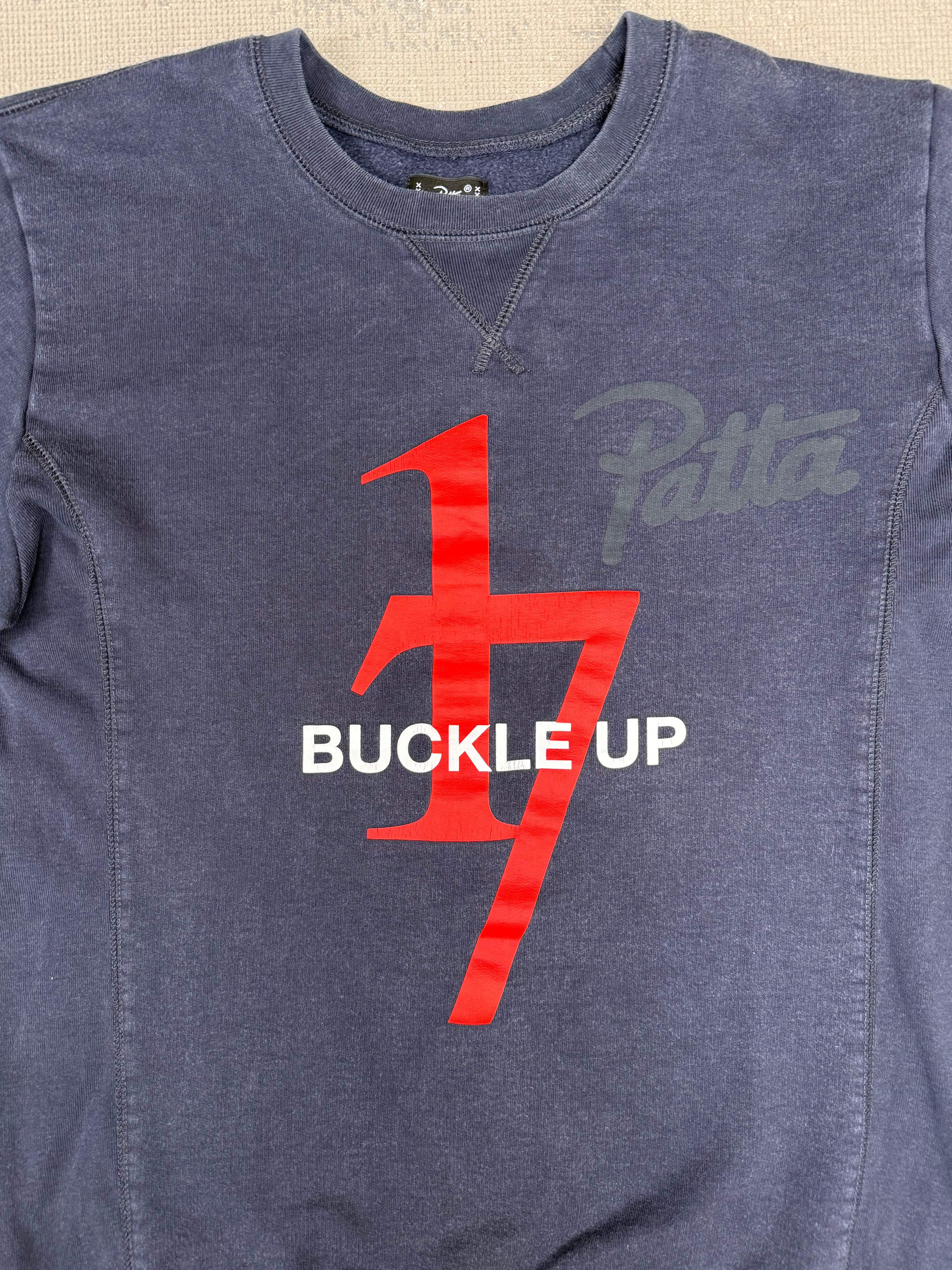 Patta Buckle Up Sweatshirt - Navy Patta