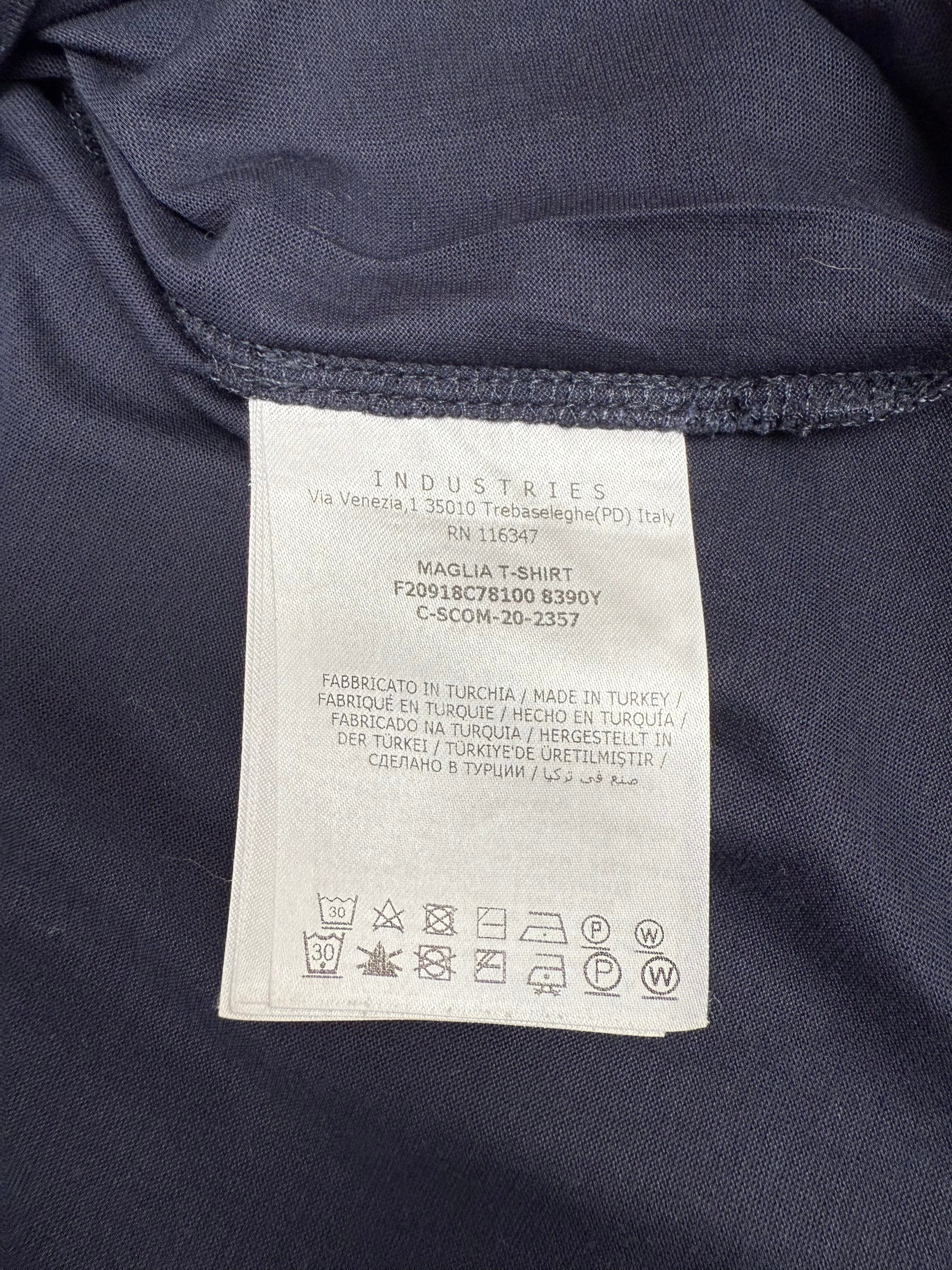 Moncler Double Logo Patch T-Shirt - Navy Moncler
