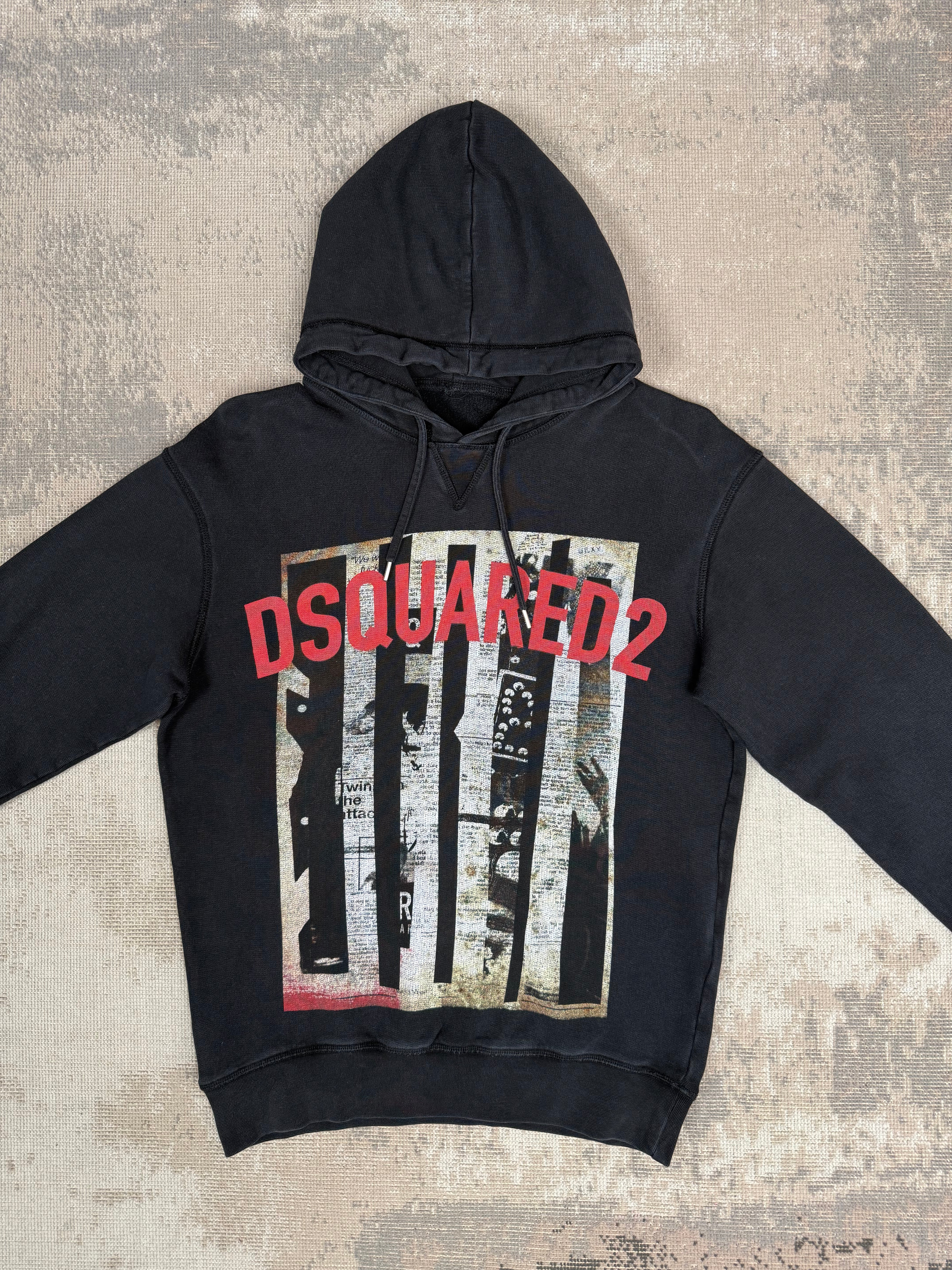 Dsquared2 Graphic Hoodie - Black Dsquared2