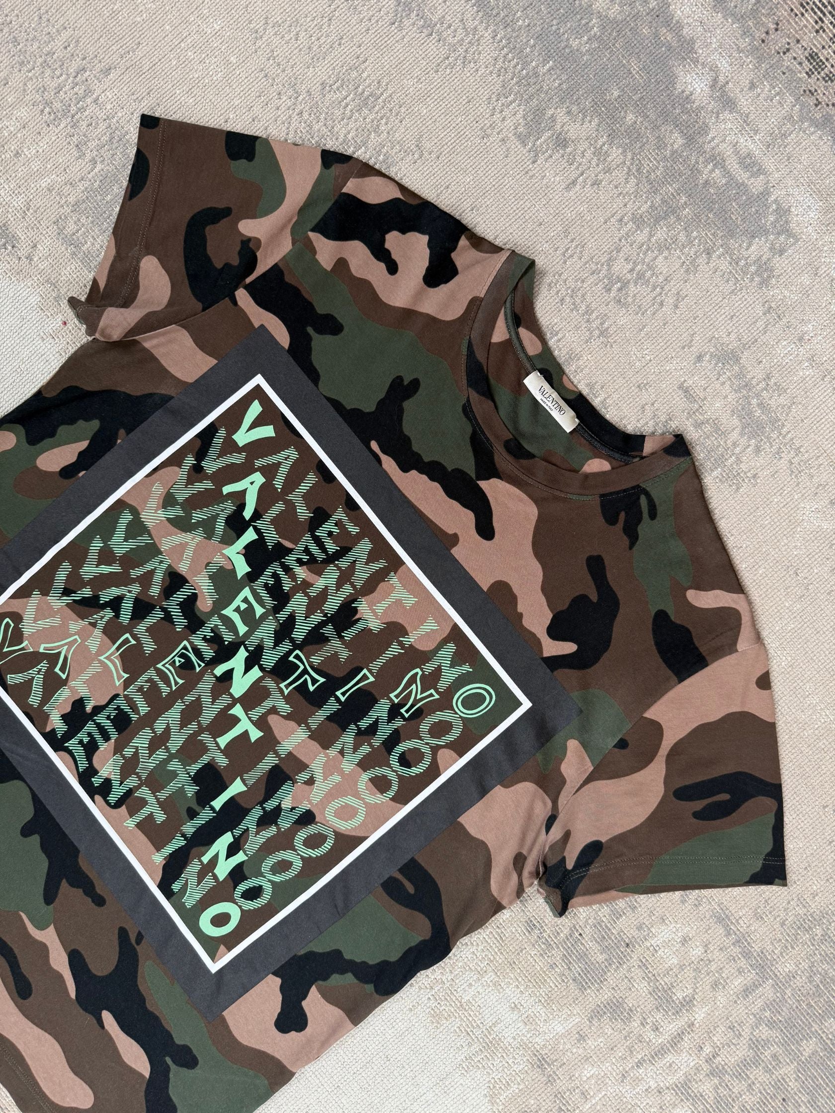 Valentino Gradient Logo T-Shirt - Camo Valentino