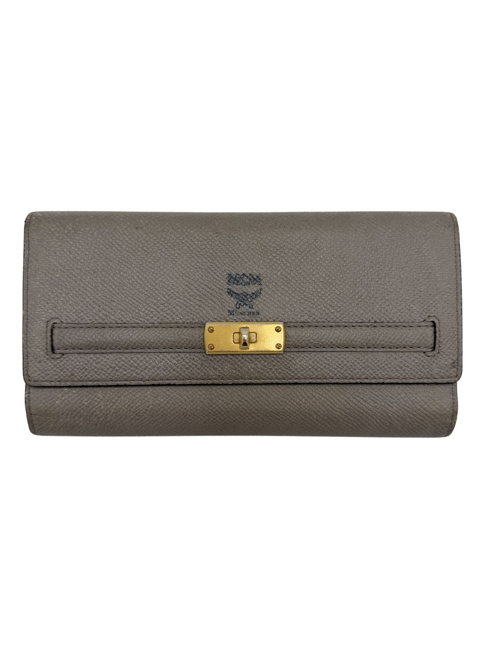 MCM Munchen Trifold Purse - Brown MCM