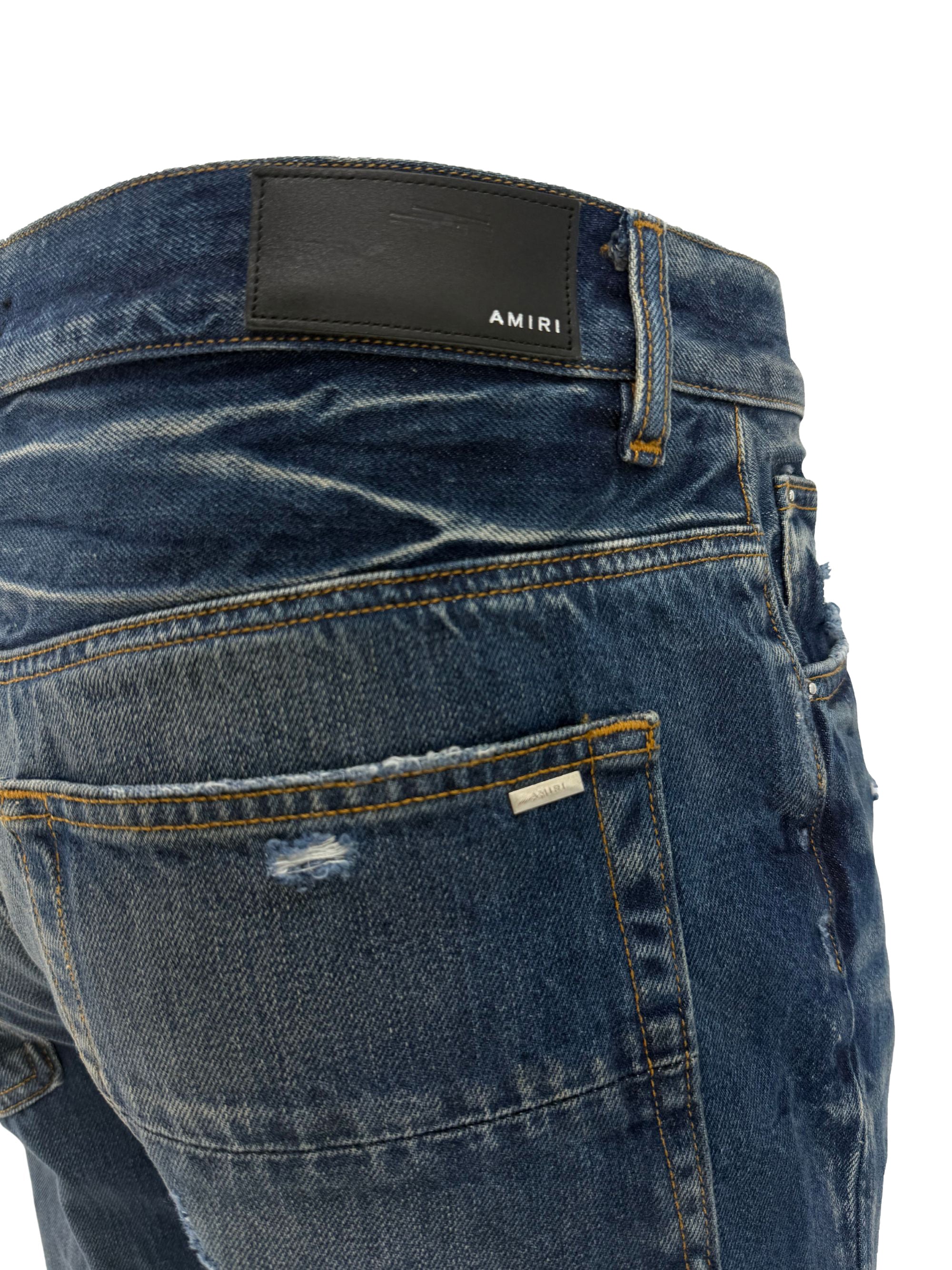 Amiri Denim Distressed Baggy Jeans Amiri