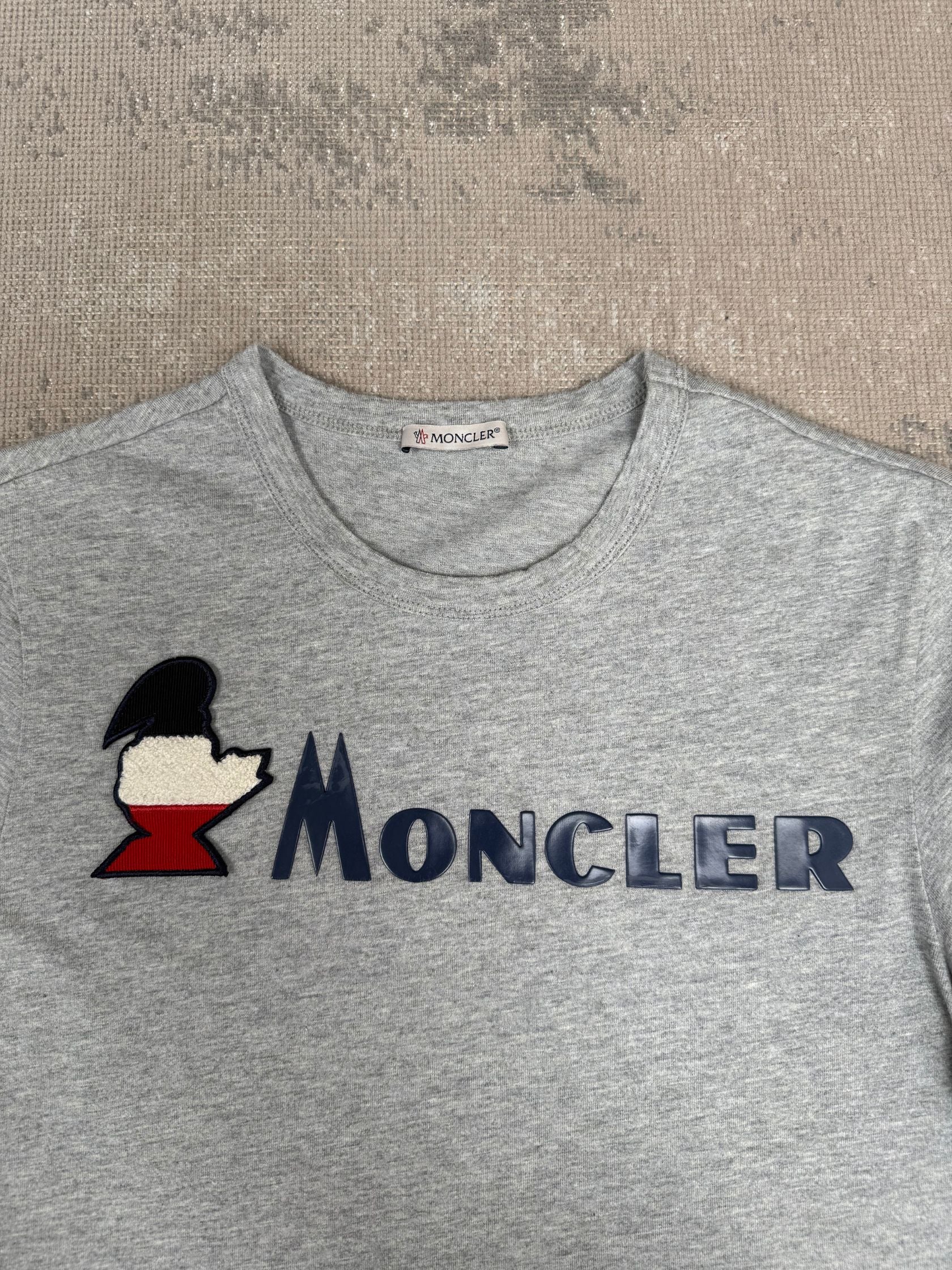 Moncler Retro Logo T-Shirt - Grey Moncler
