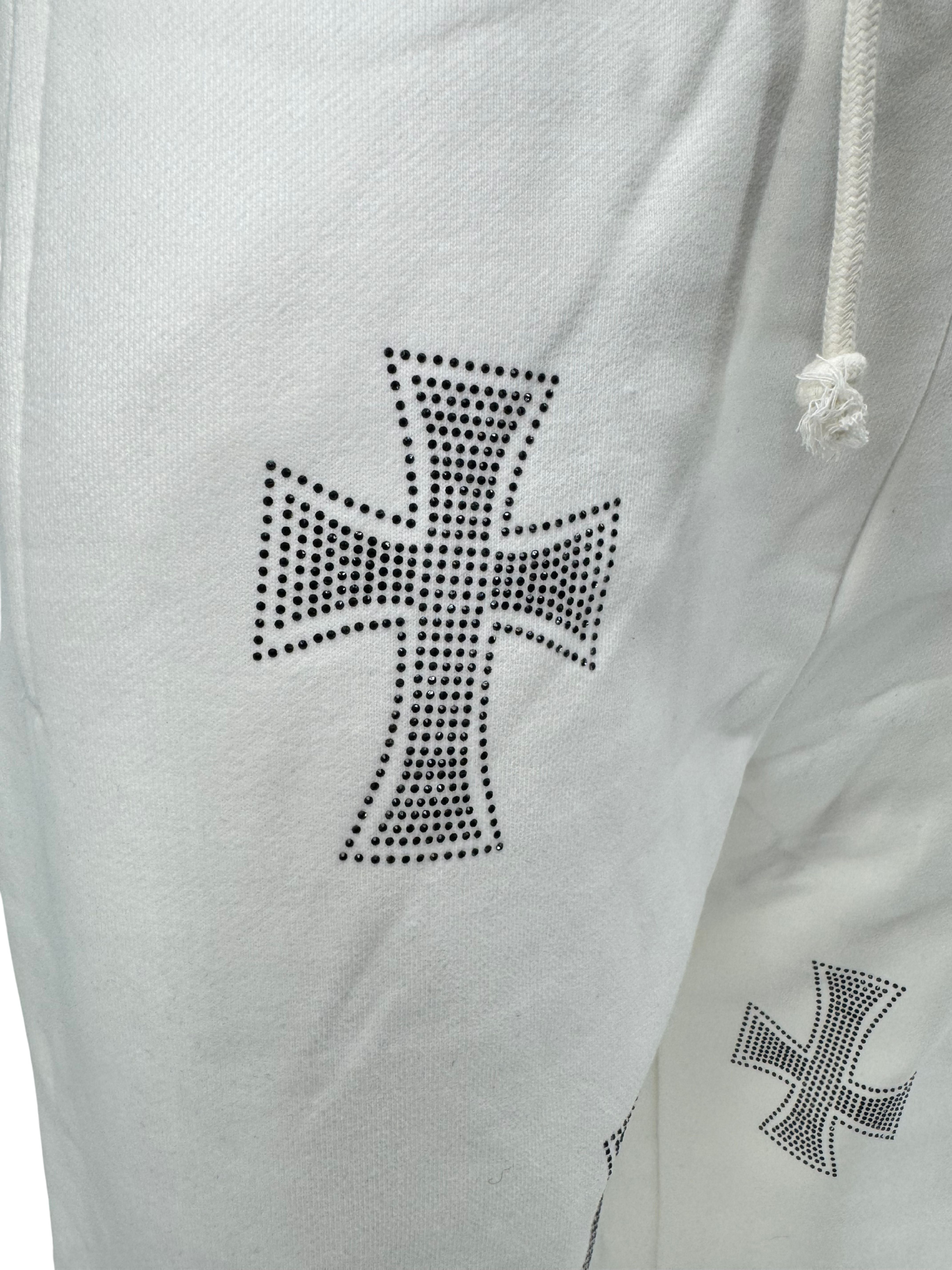 Unknown London Rhinestone Joggers - White (Unused)