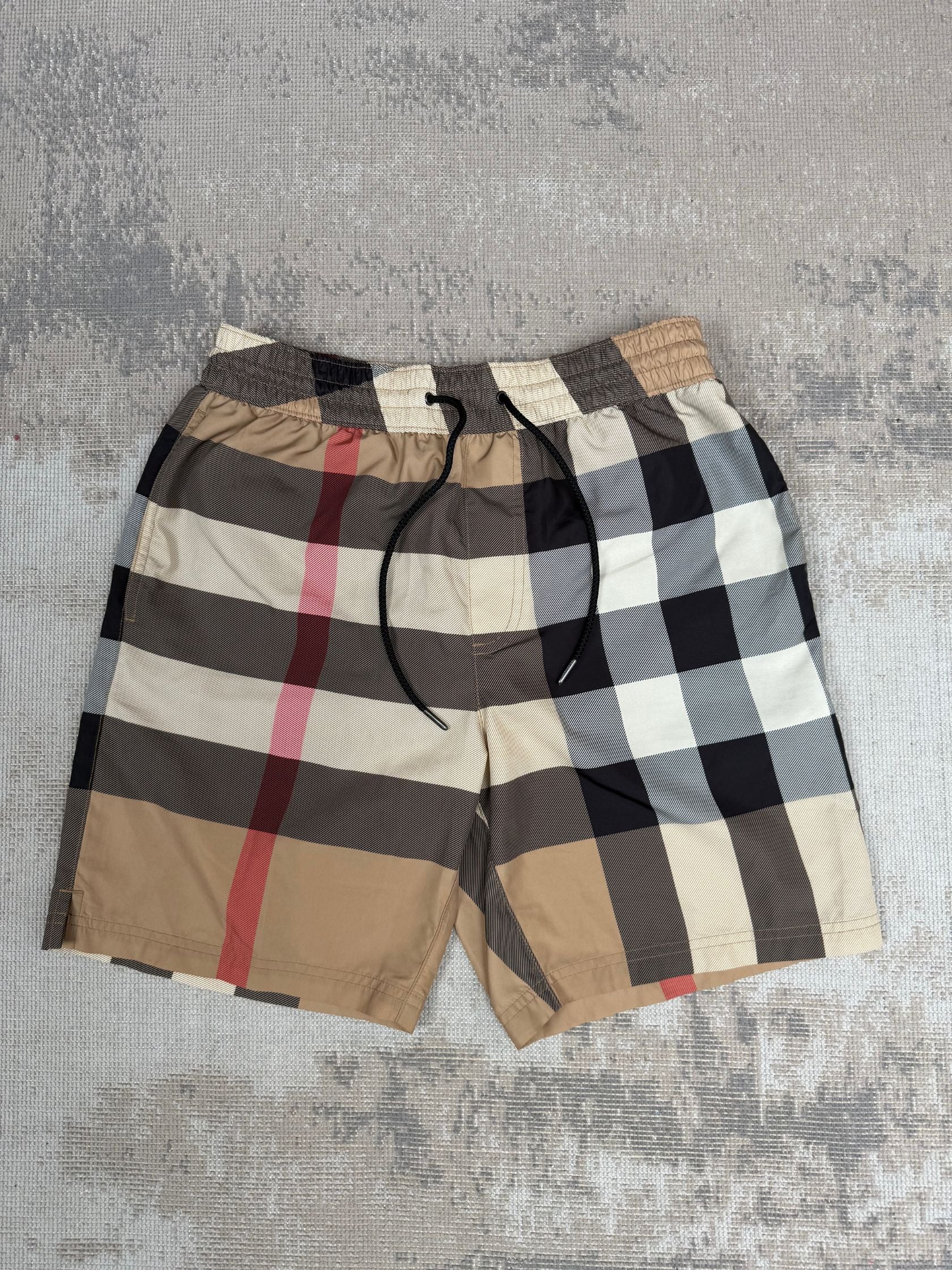 Burberry TB Logo Beige Swim Shorts main image 1