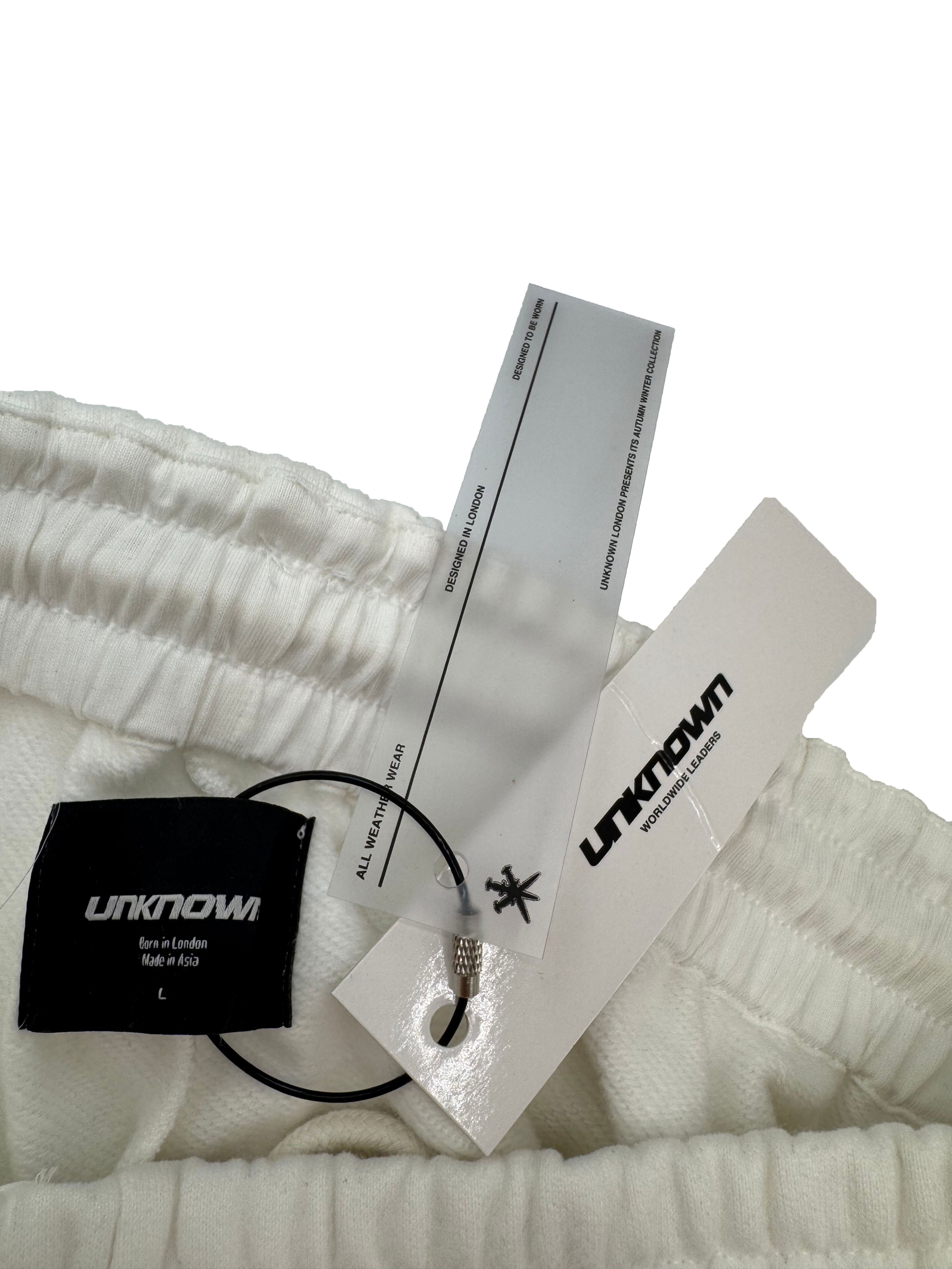 Unknown London Rhinestone Joggers - White (Unused)