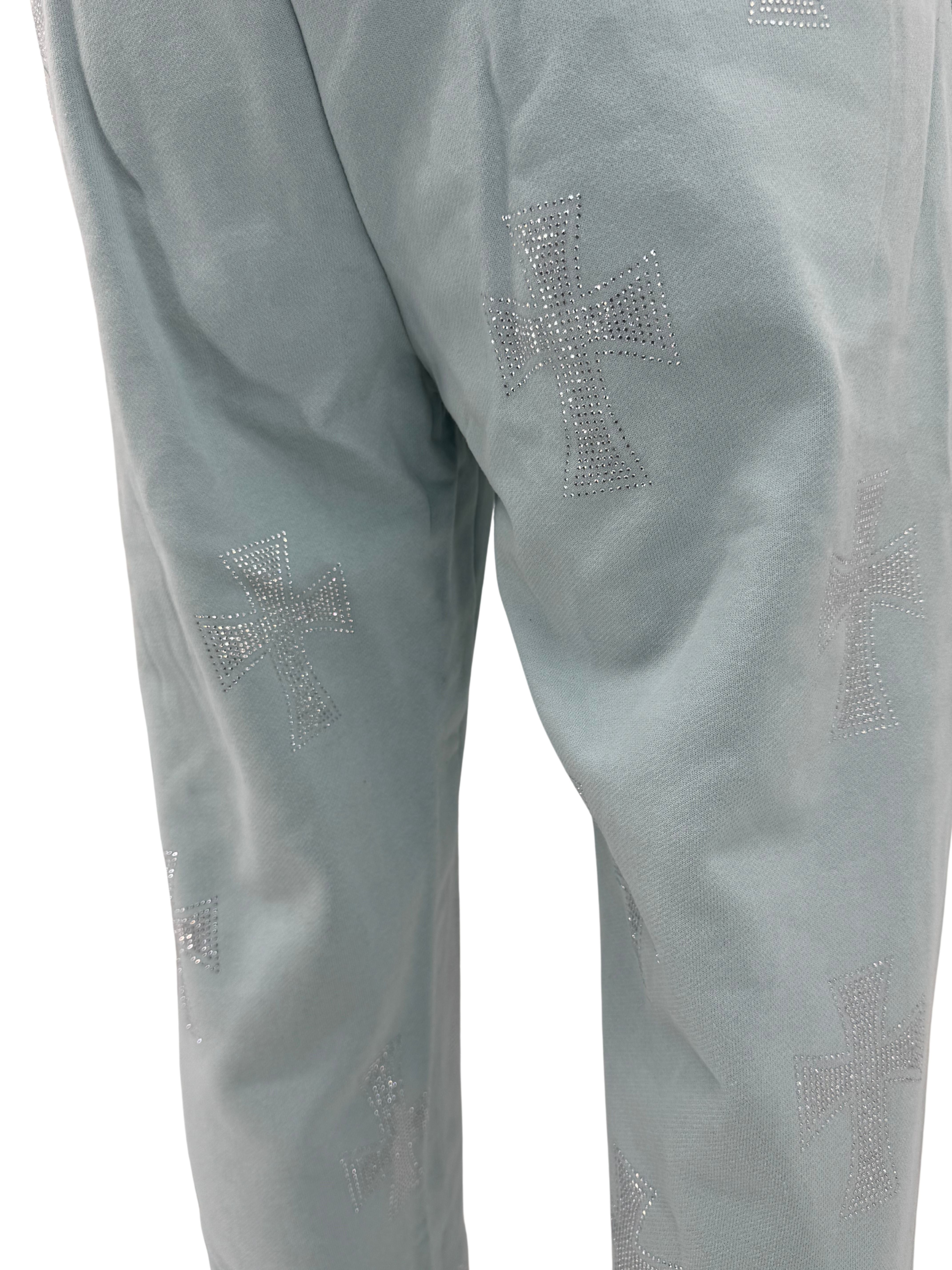 Unknown London Rhinestone Joggers - Blue (Unused) Unknown London