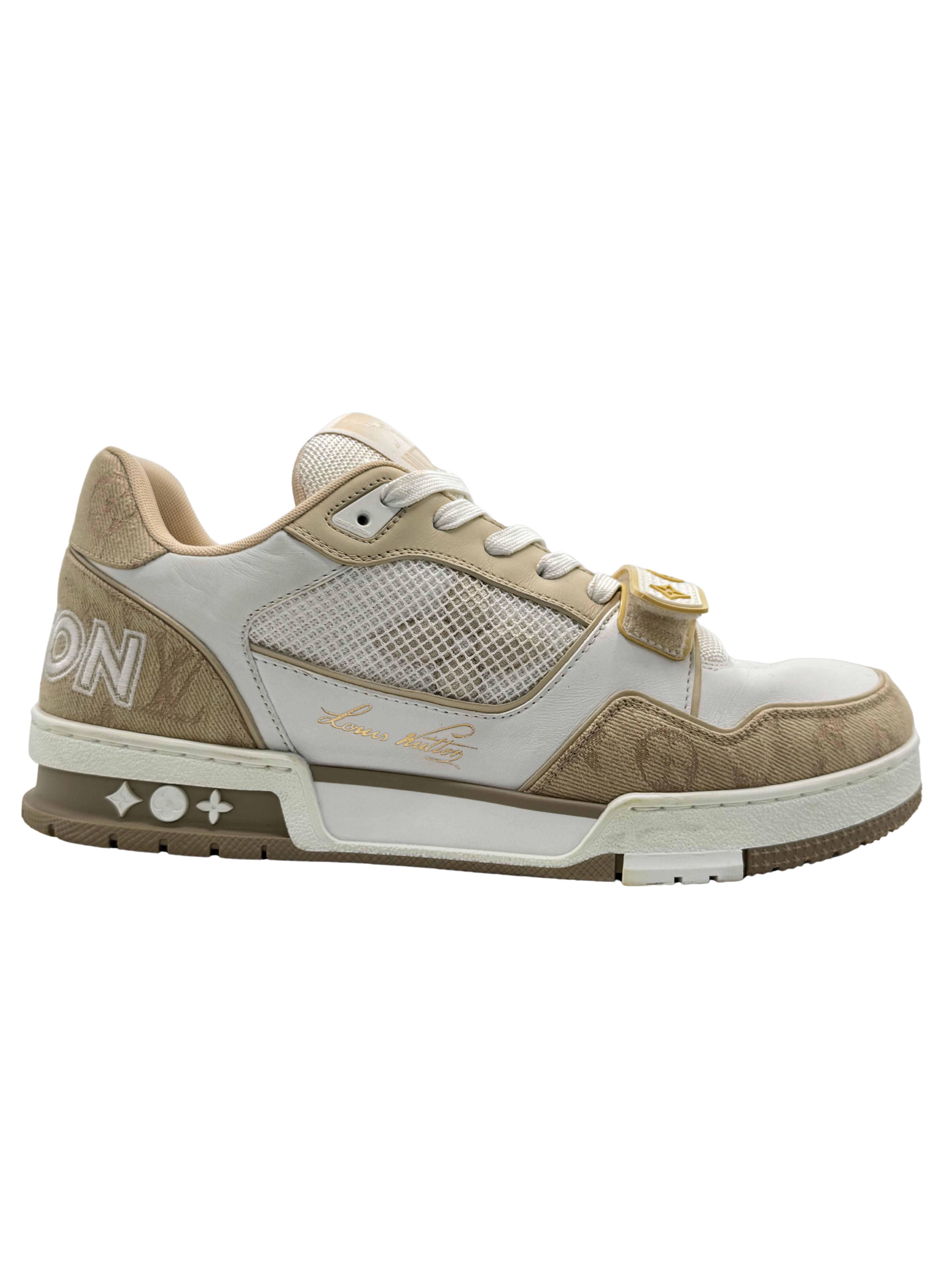 Louis Vuitton Strap Trainer - Beige Louis Vuitton