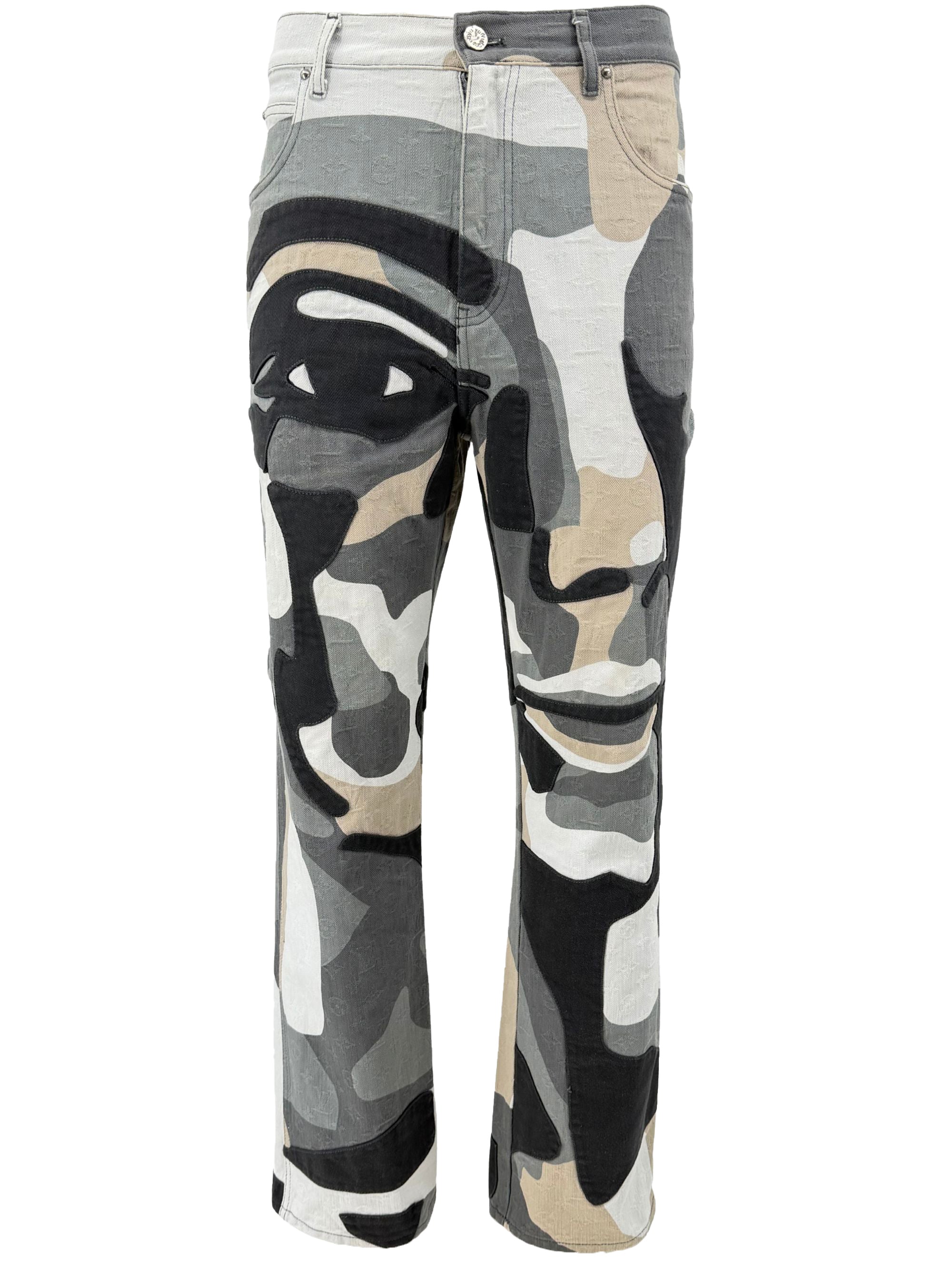 Louis Vuitton Monogram Portrait Denim Jeans Louis Vuitton