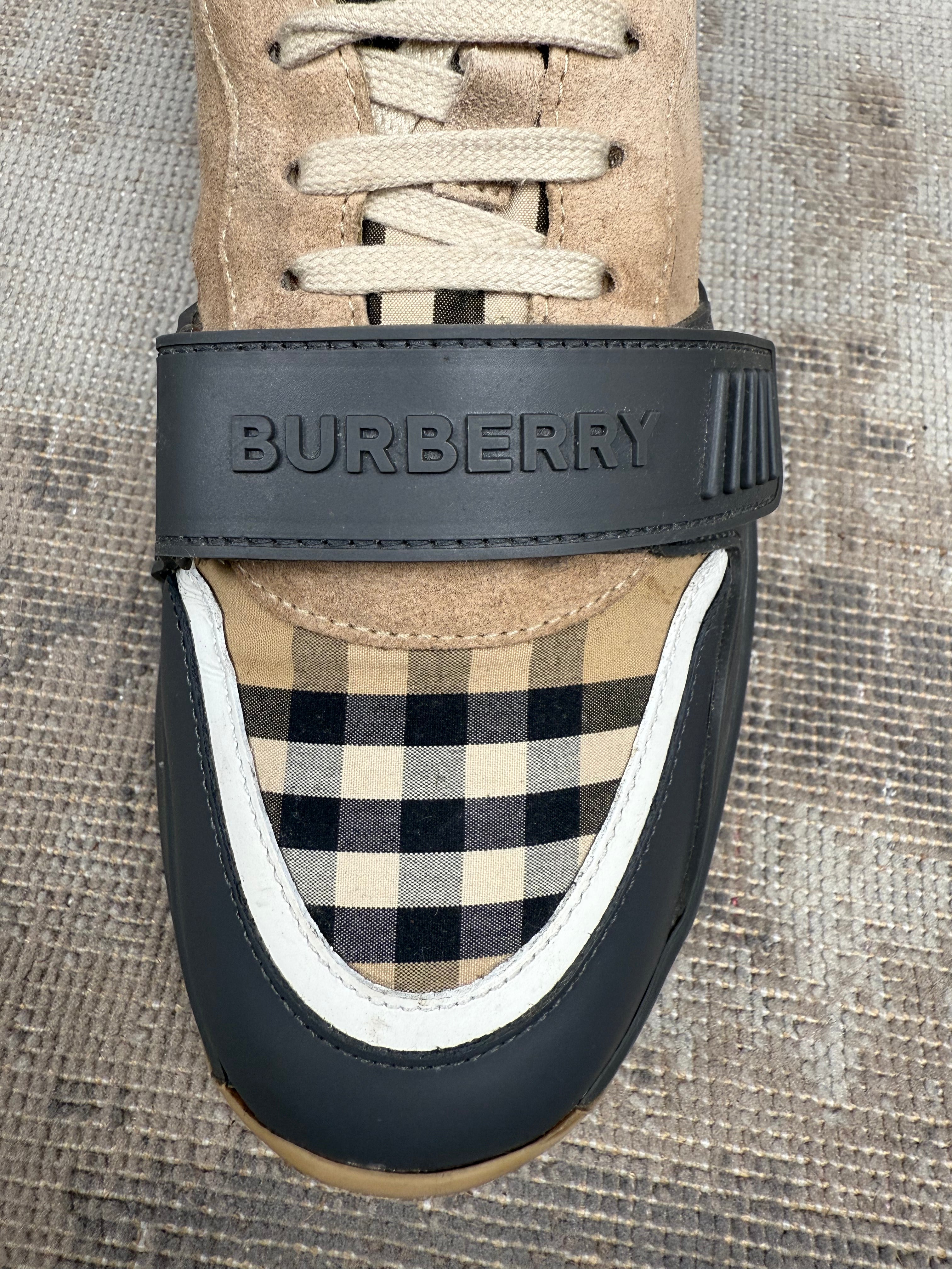 Burberry Ramsey Trainer - Grey / Beige Burberry