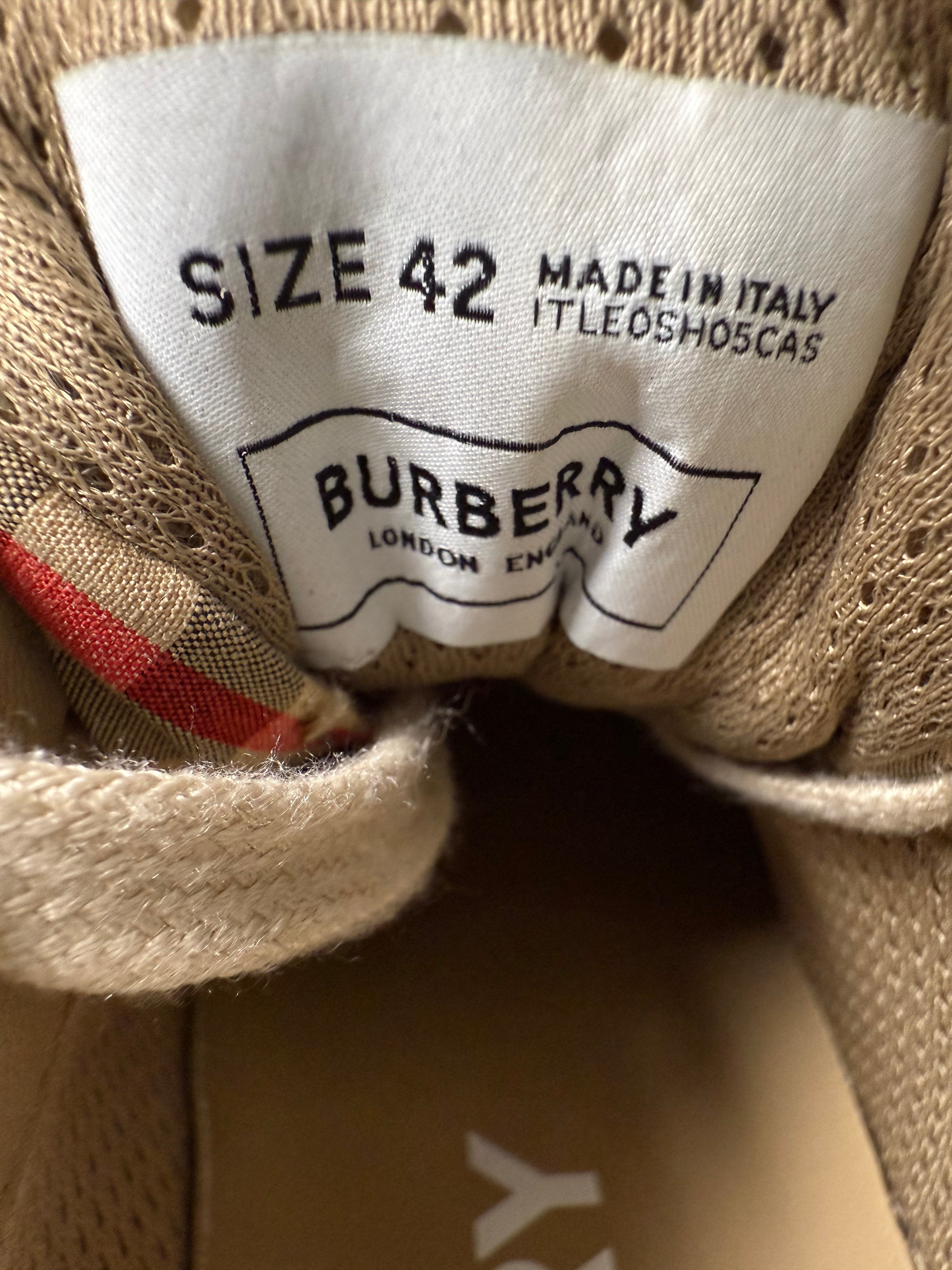 Burberry Ramsey Trainer - Grey / Beige Burberry