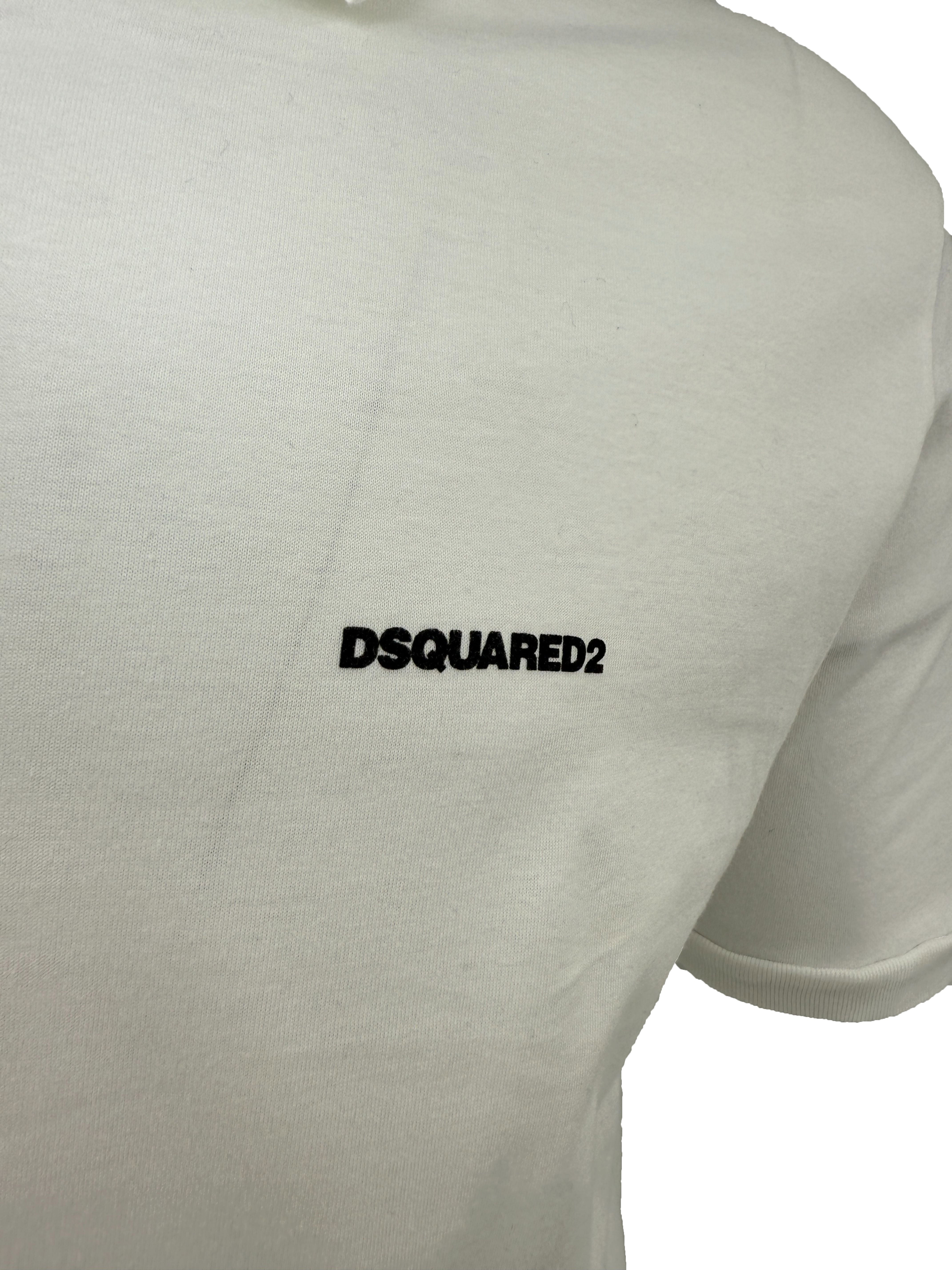 Dsquared2 Logo Polo - White Dsquared2